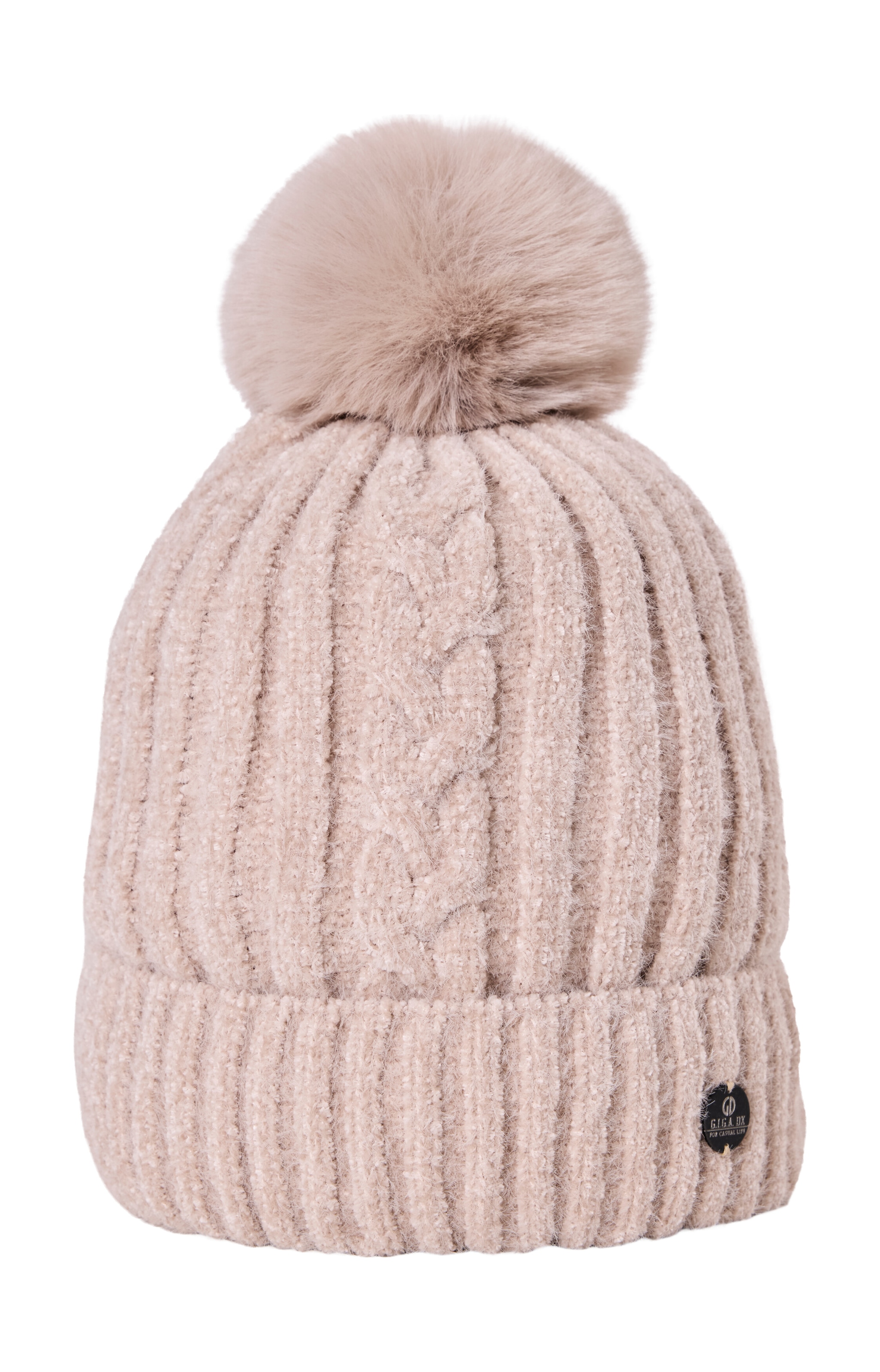 G.I.G.A. DX by killtec Strickmütze »GW 2 WMN KNT CP« Flauschige Damenmütze mit Teddyfleece und Kunstfaser-Bommel