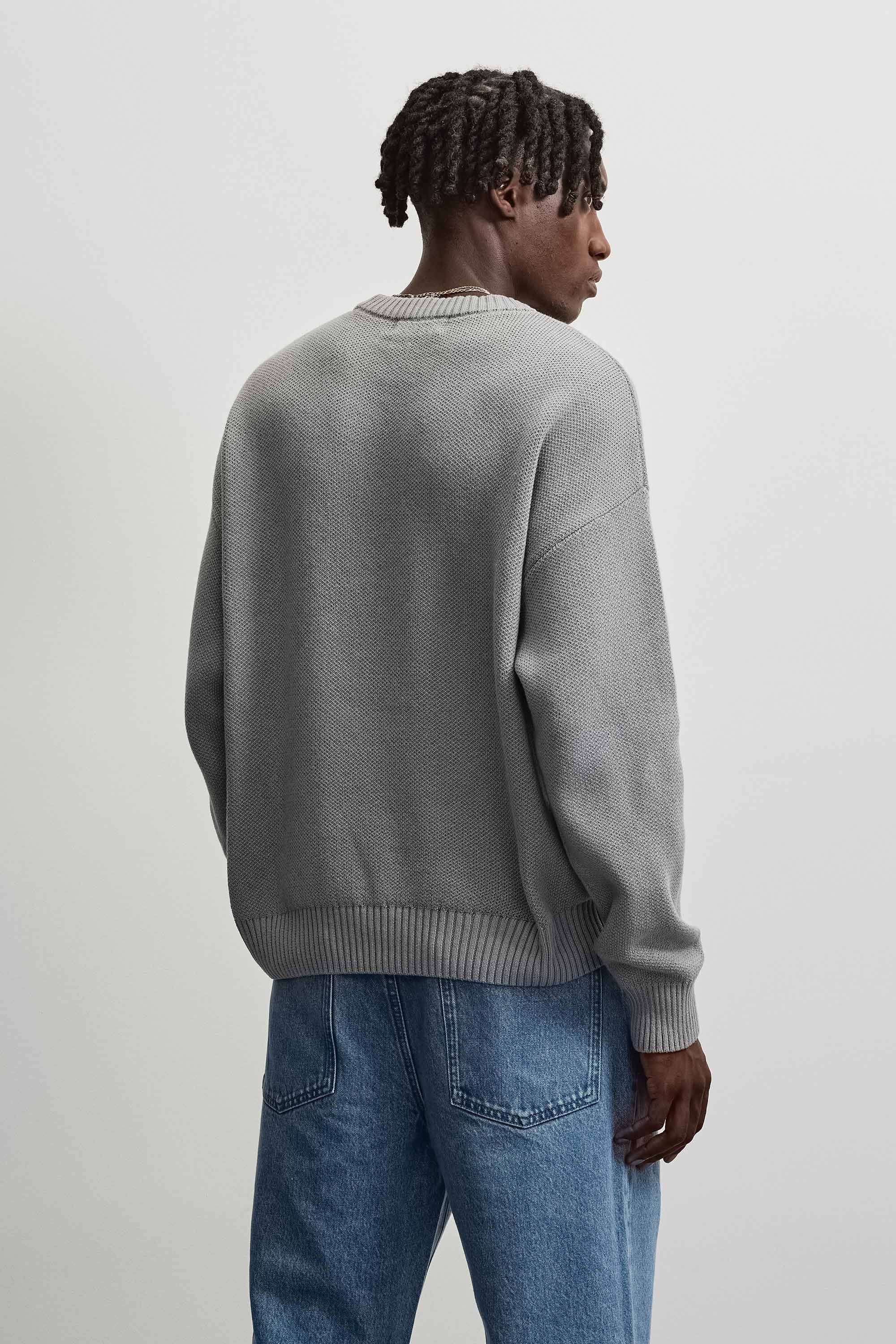 PEGADOR Pull à col rond »Logo Oversized Knit Sweater« mélange de coton, oversize