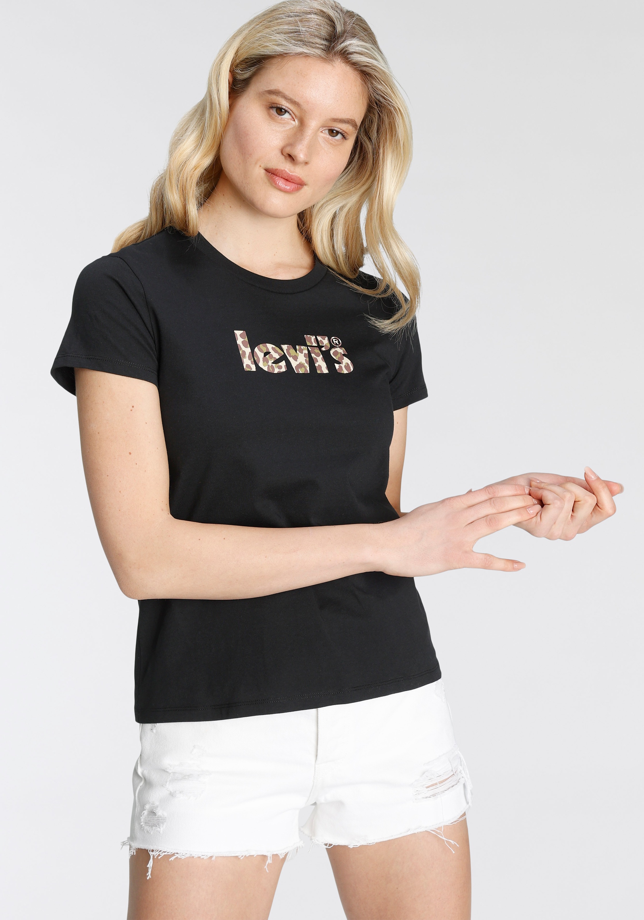 Levi's® Kurzarmshirt »LSE THE PERFECT TEE«, mit Leoparden-Logo kaufen