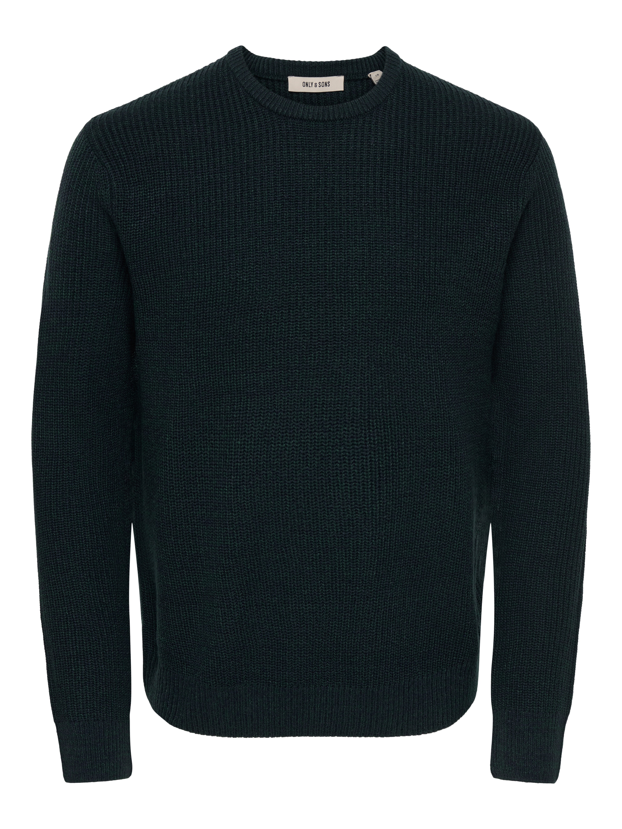 Image of ONLY & SONS Rundhalspullover "ONSJONAS REG CREW NECK KNIT" Kunstfaser, regular fit