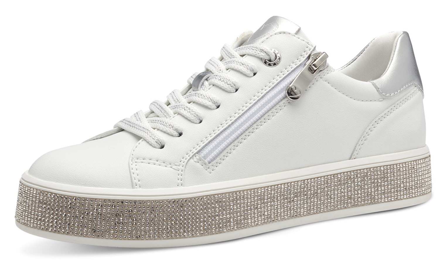 Image of MARCO TOZZI Plateausneaker, Freizeitschuh, Halbschuh, Schnürschuh in veganer Verarbeitung