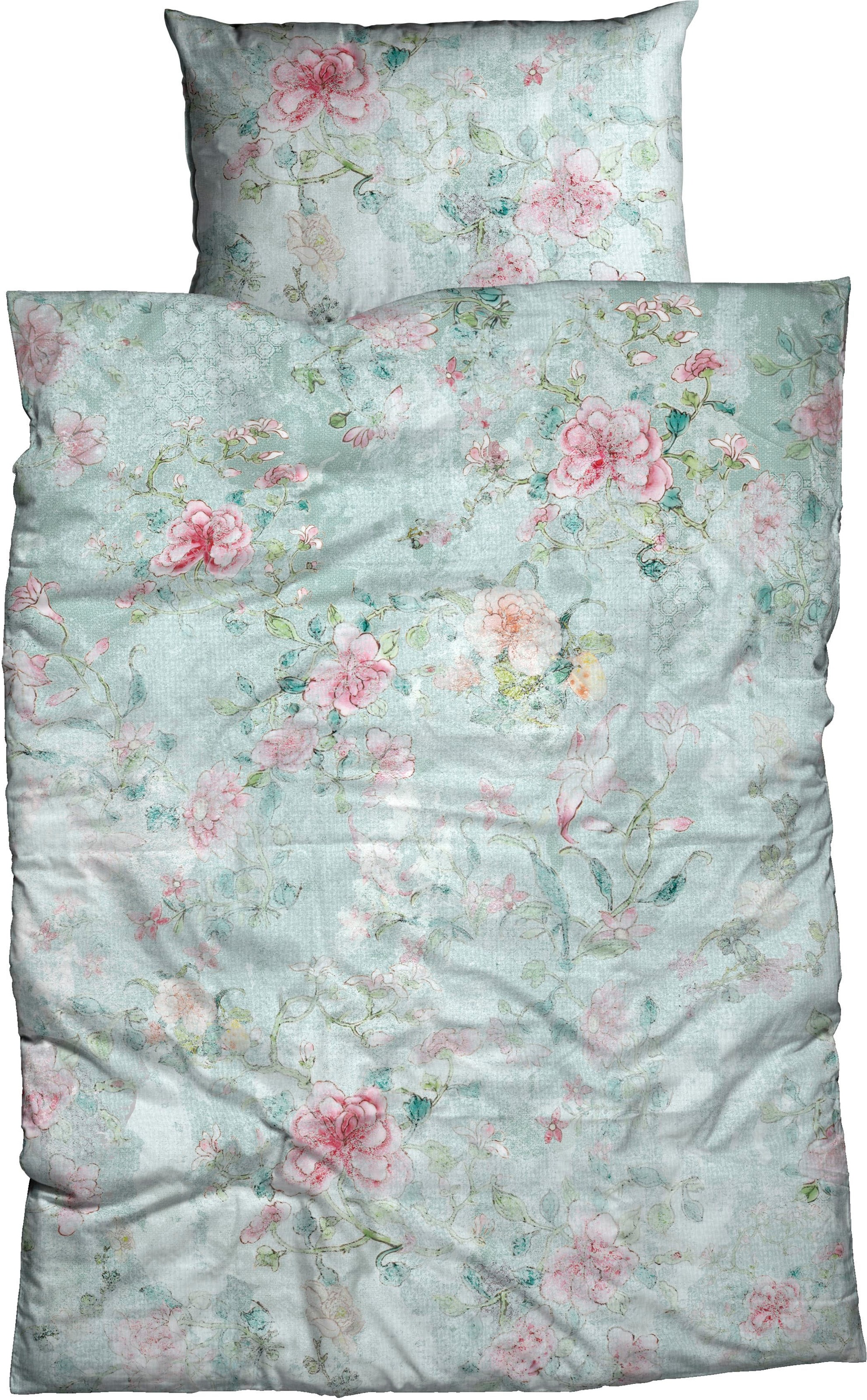 Image of CASATEX Bettwäsche "Nadera" 2 Stk. verwunschener Rosengarten, geheimnisvoller Charakter