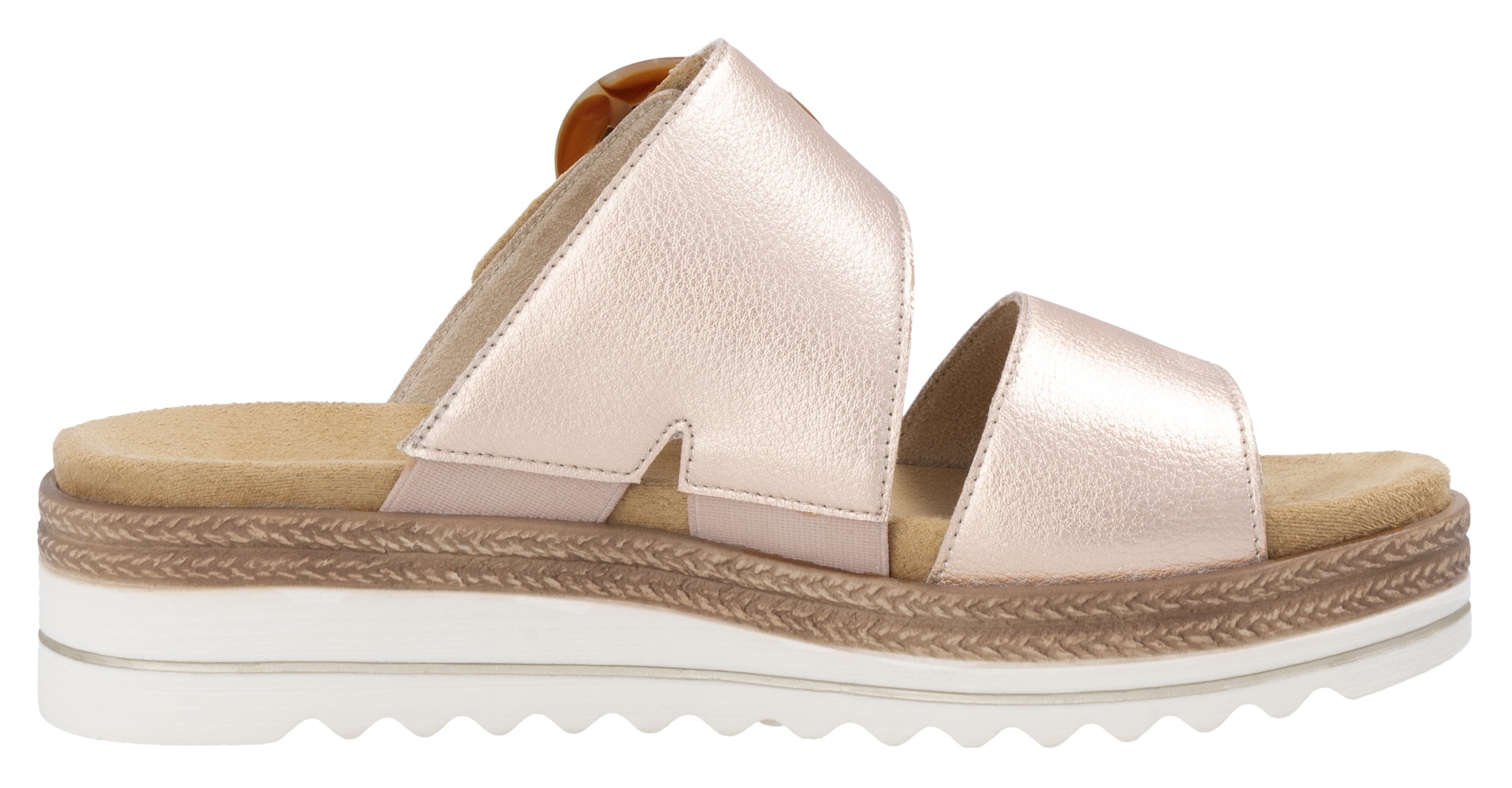 Remonte Pantolette  , Keilabsatz, Sommerschuh, Schlappen mit Zierschnalle