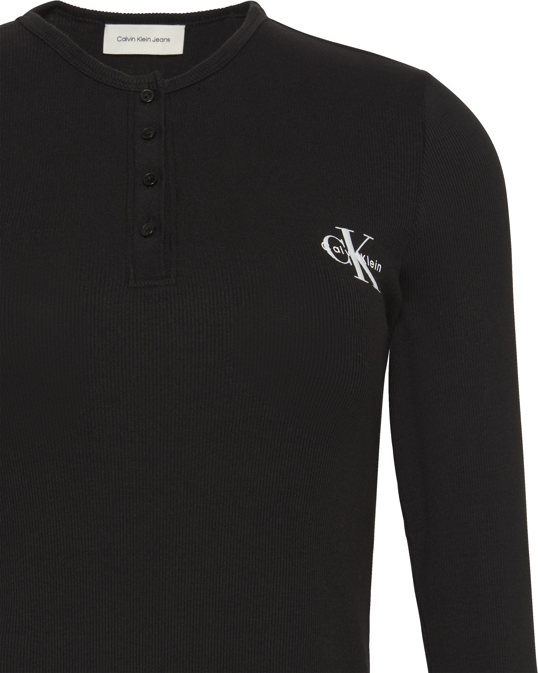 Calvin Klein Jeans Blouse à manches longues Regular fit mit Rundhalsausschnitt