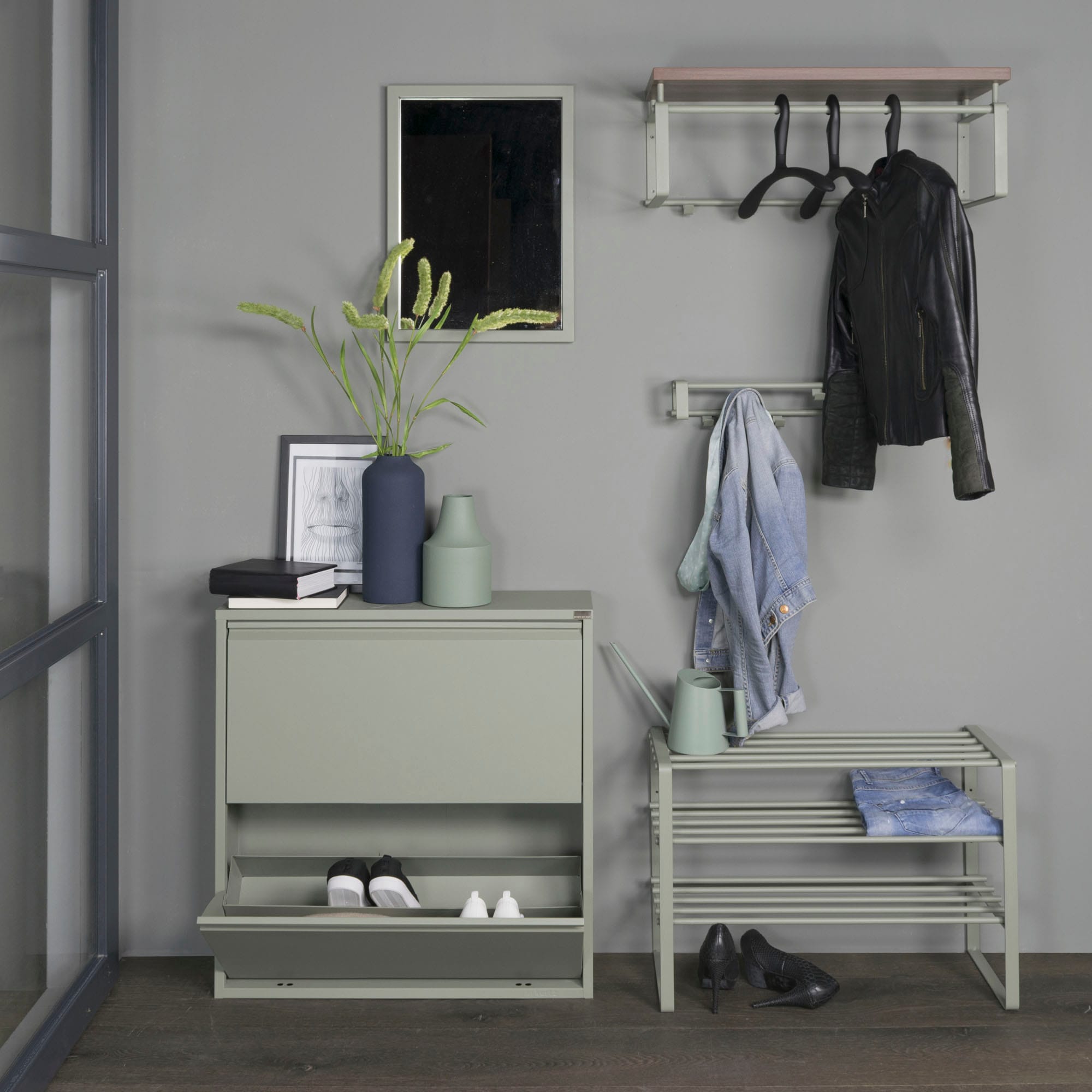 Spinder Design Étagère à chaussures »REX« 1 cuis tlg. Étagère en acier, largeur au choix 70 cm ou 100 cm