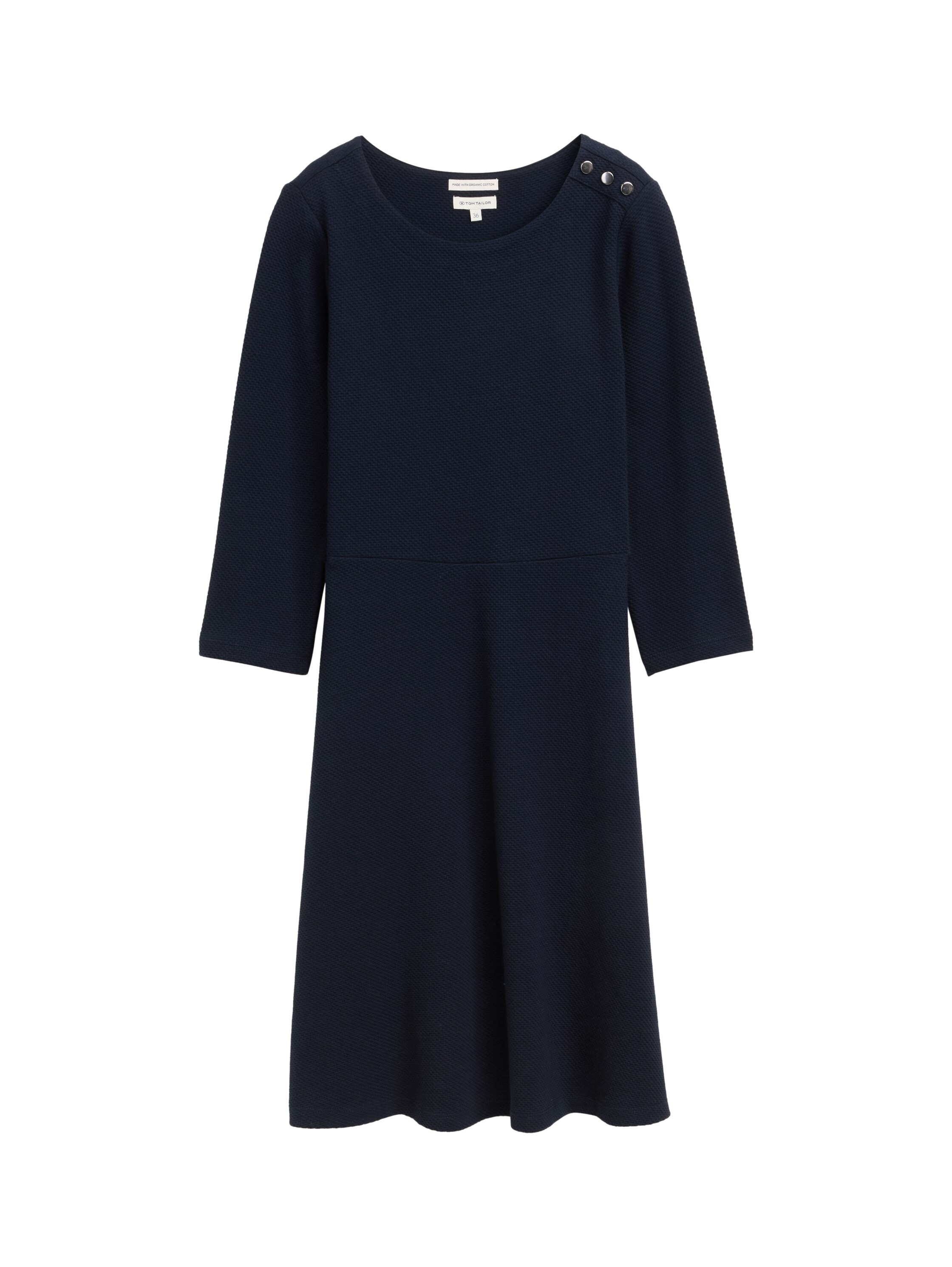 TOM TAILOR Jerseykleid, Sommerkleid mit Knopf-Details