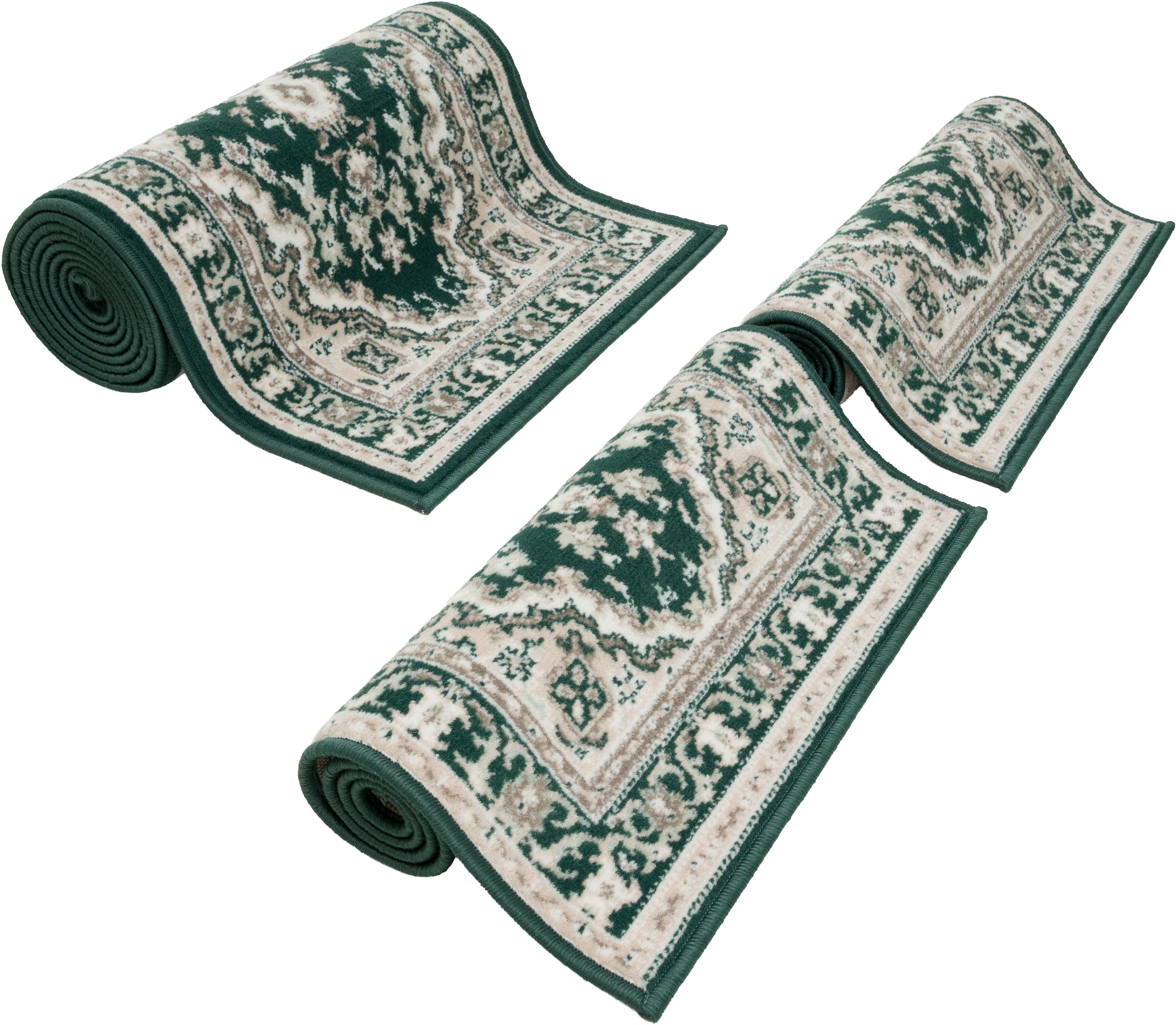 my home Bettumrandung »Oriental, Made in Belgium« Höhe 7 mm 1 Stk. tlg. Läufer-Set, Kurzflor, Orient-Optik, mit Bordüre, pflegeleicht, elegant