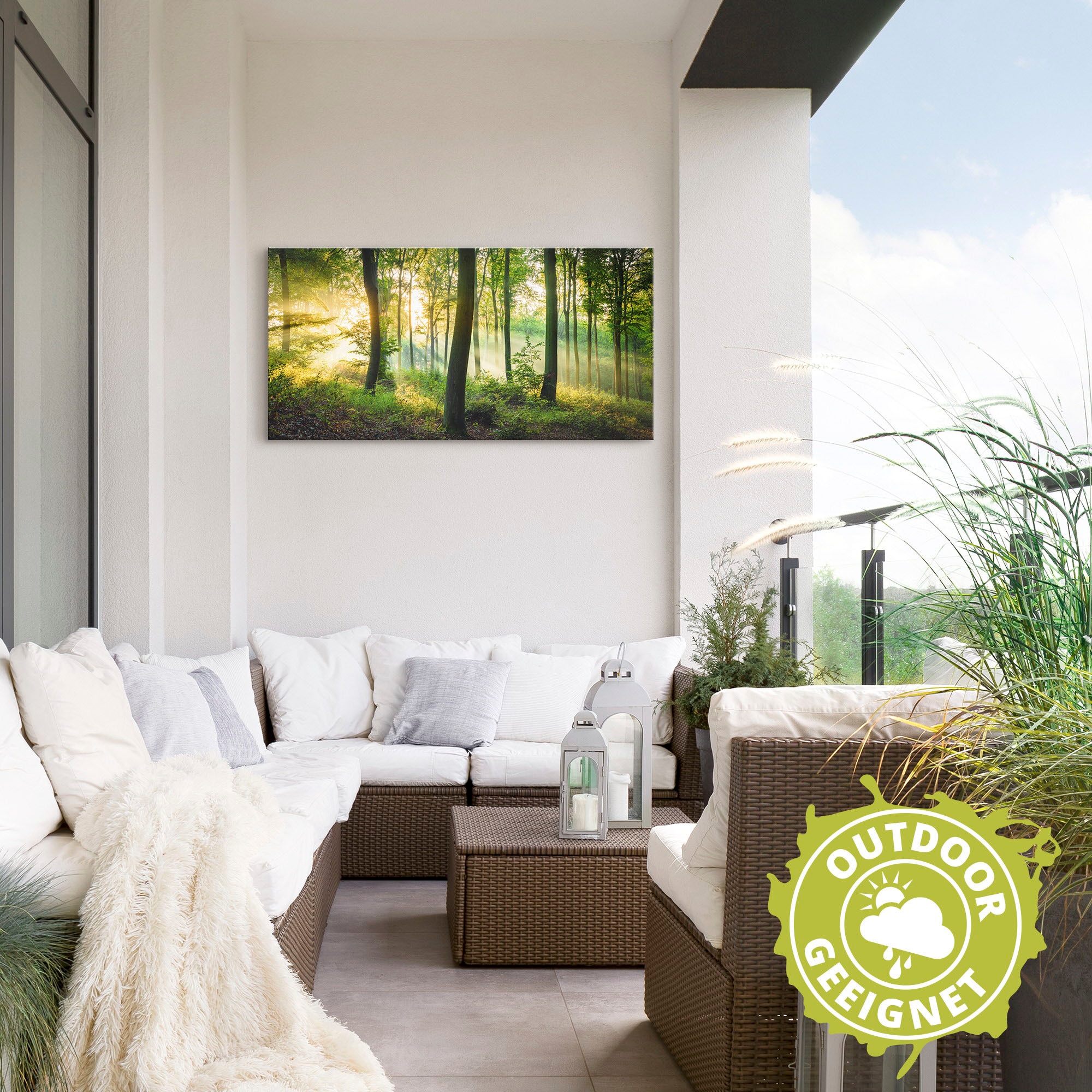 Artland Wandbild »Herbst im Wald II« Waldbilder 1 Stk. tlg. als Alubild, Leinwandbild, Poster in verschied. Grössen