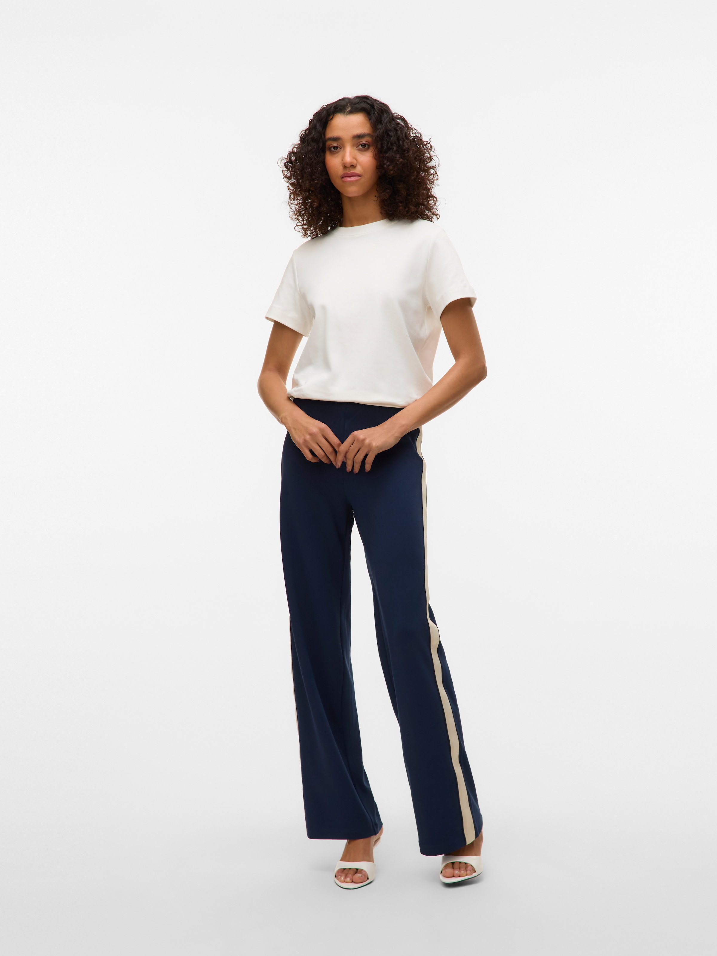 Vero Moda Anzughose »VMBERLIN MW WIDE PANEL PANT NOOS«
