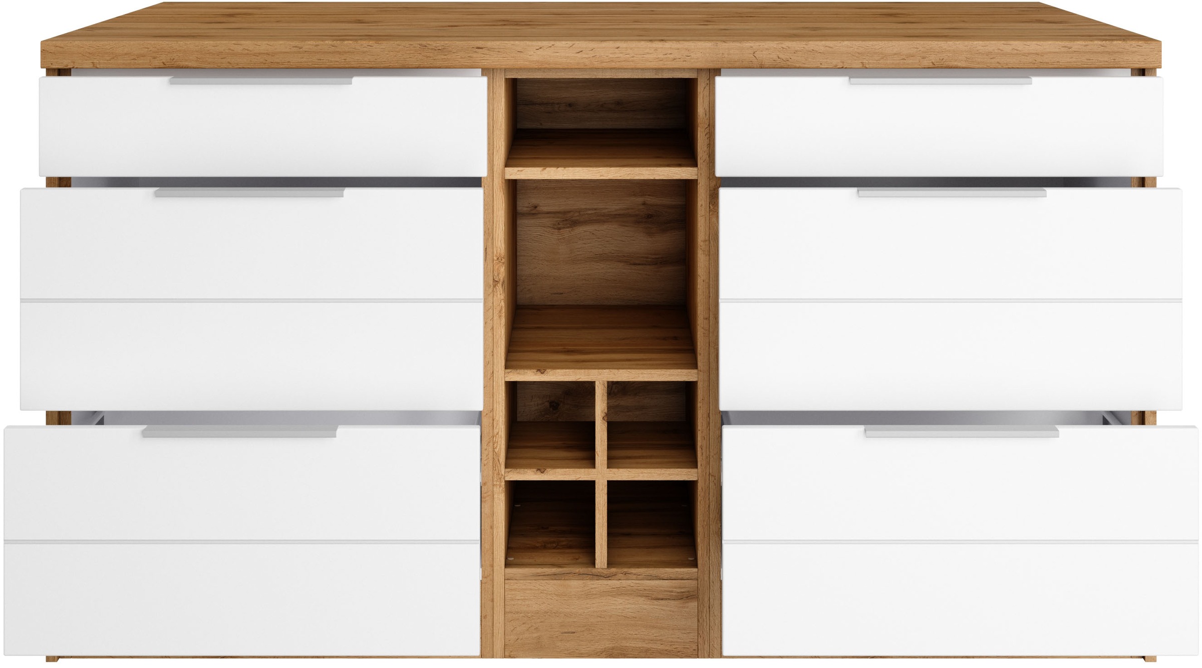 KOCHSTATION Kücheninsel »KS-Luhe, Breite 153 cm, mit Flaschenregal« MDF-Fronten, Arbeitsplatte 38mm stark