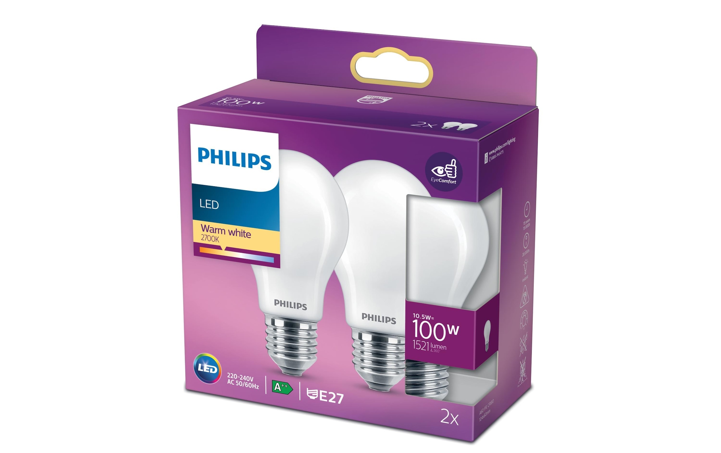 Philips LED-Leuchtmittel »45056 W (100 W) E27 Wa«, E27, Warmweiss