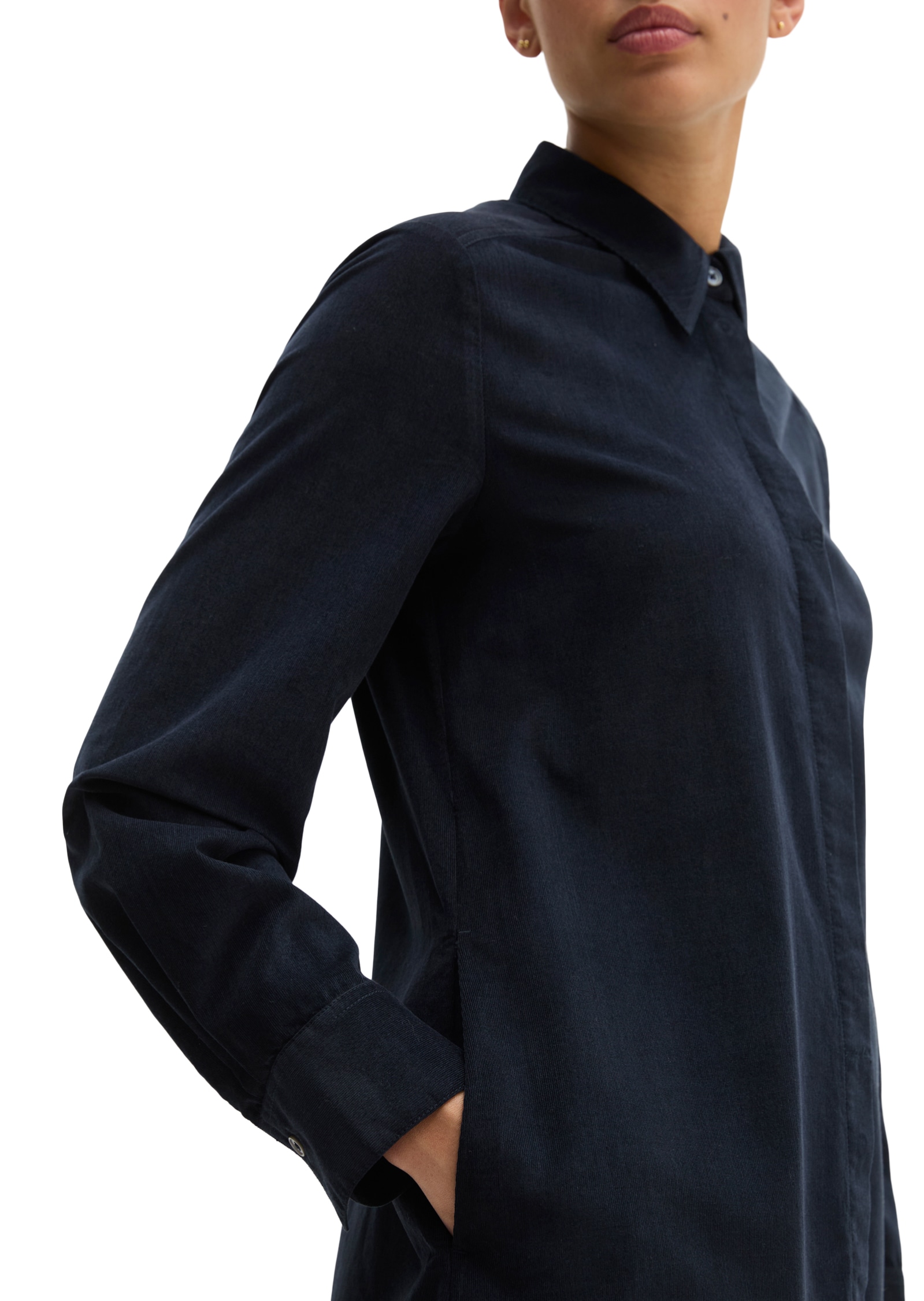 Marc O'Polo Robe chemisier Poches pour les mains en velours côtelé doux