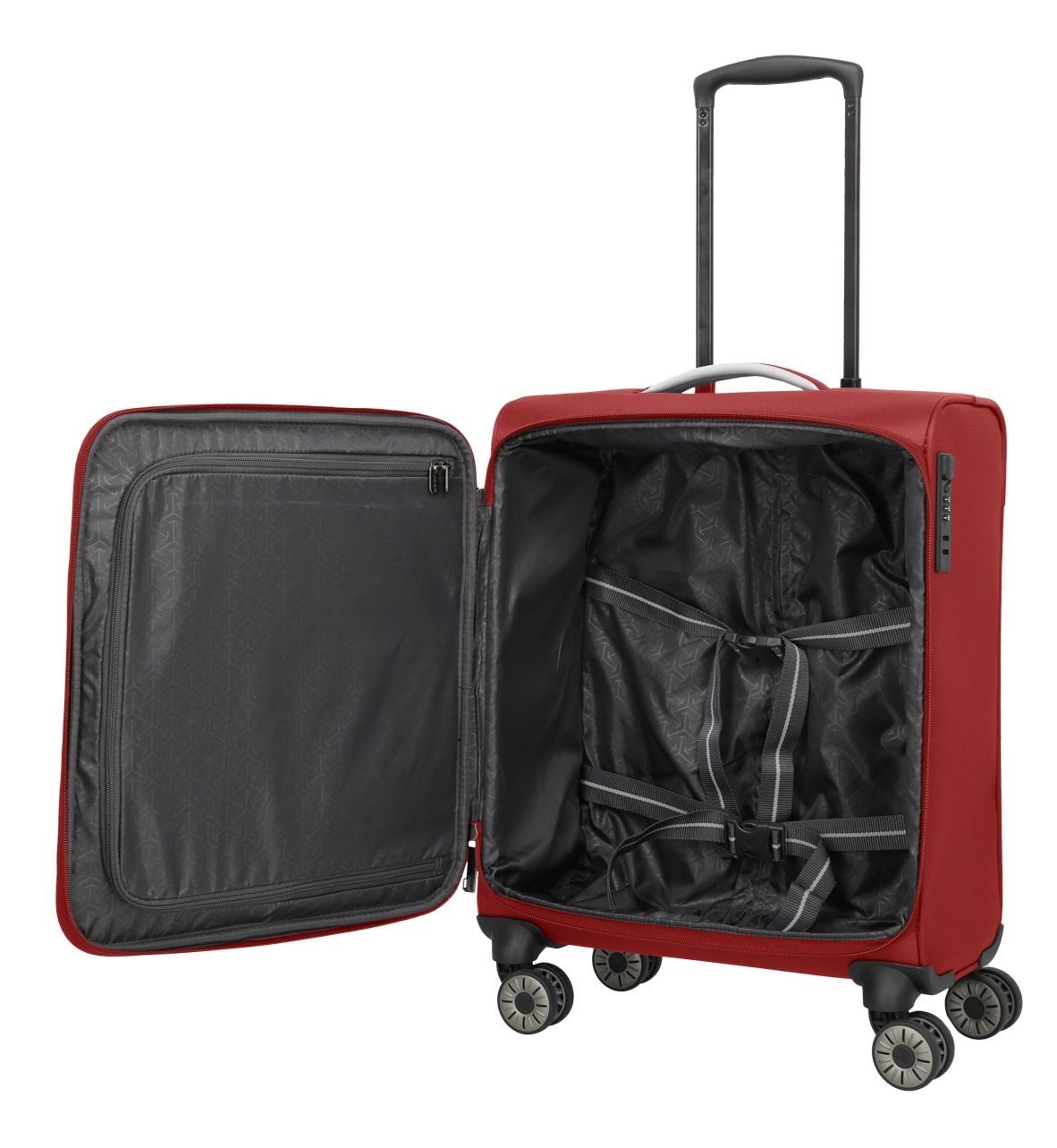travelite Trolley pour bagages à main »JETPACK Max 4 Cabin Handgepäck Koffer« 41 litre 4 Rollen bagage souple, compatible Ryanair, Condor et de nombreuses compagnies aériennes courantes