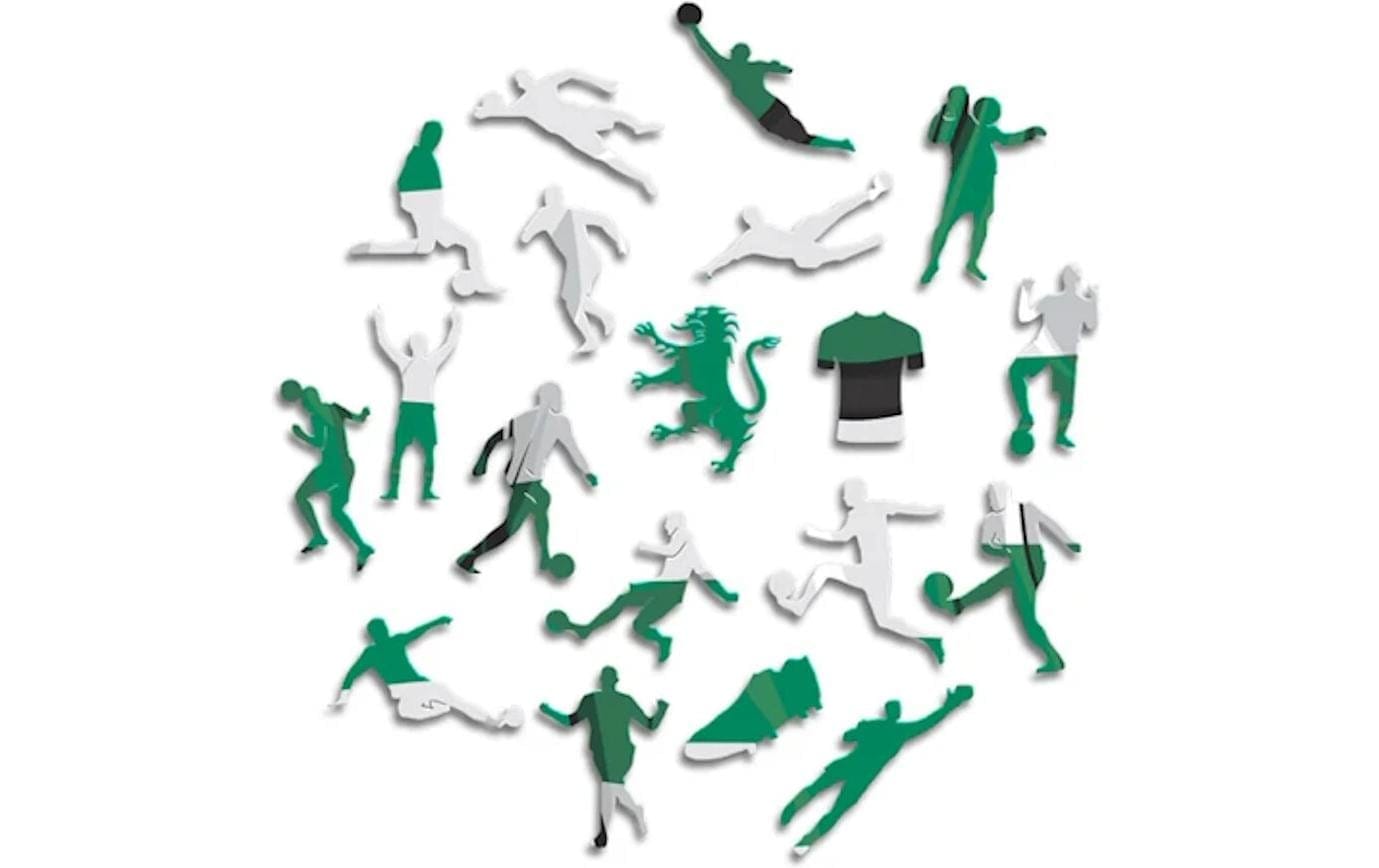   Puzzle »Iconic Sporting CP – Trikot« Holzart: Birke (Herkunftsland: China)