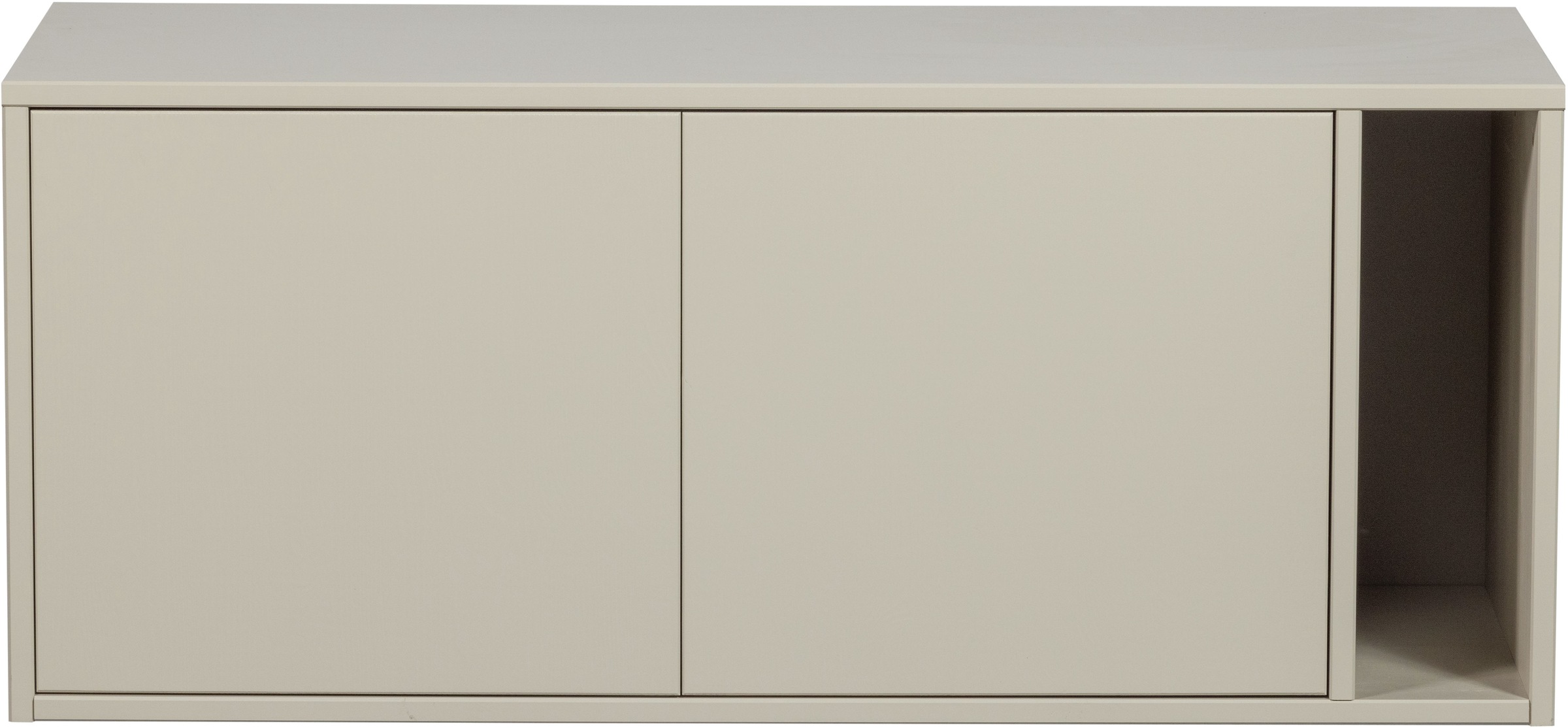 WOOOD Lowboard »Settle Down FSC®-Kiefernholz mit Druckmechanismus, H45 x B108 x T44 cm« Kabelöffnung, beidseitig montierbar, Schutzlackiert, Pfleigleicht