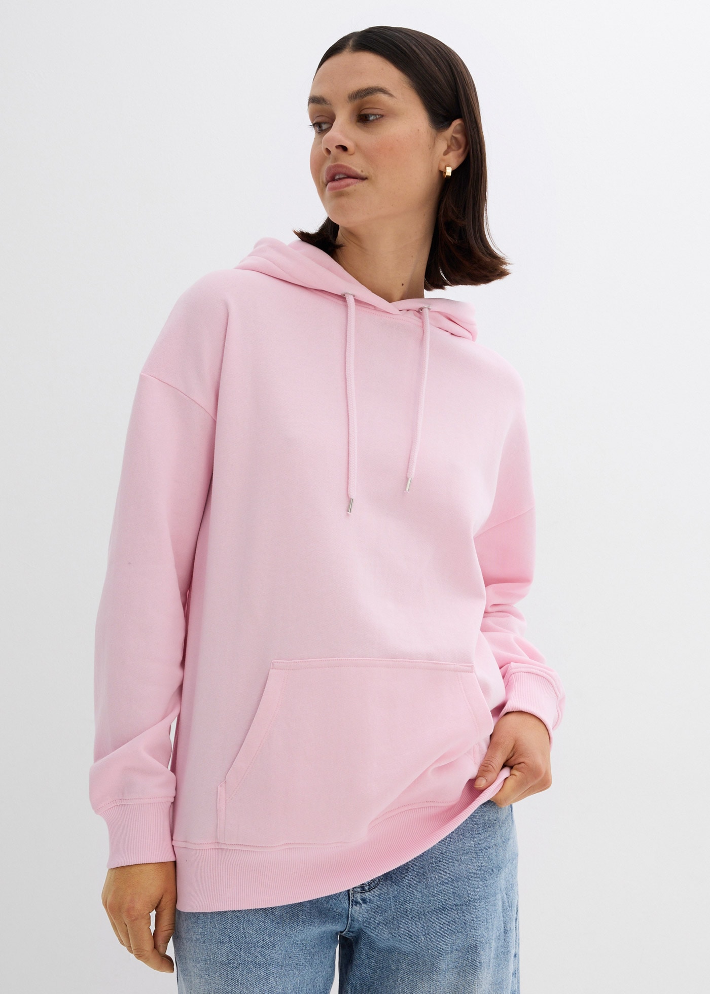 Image of bonprix Kapuzensweatshirt, Oversize-Passform, Casual-Stil, aus Baumwolle und Polyester