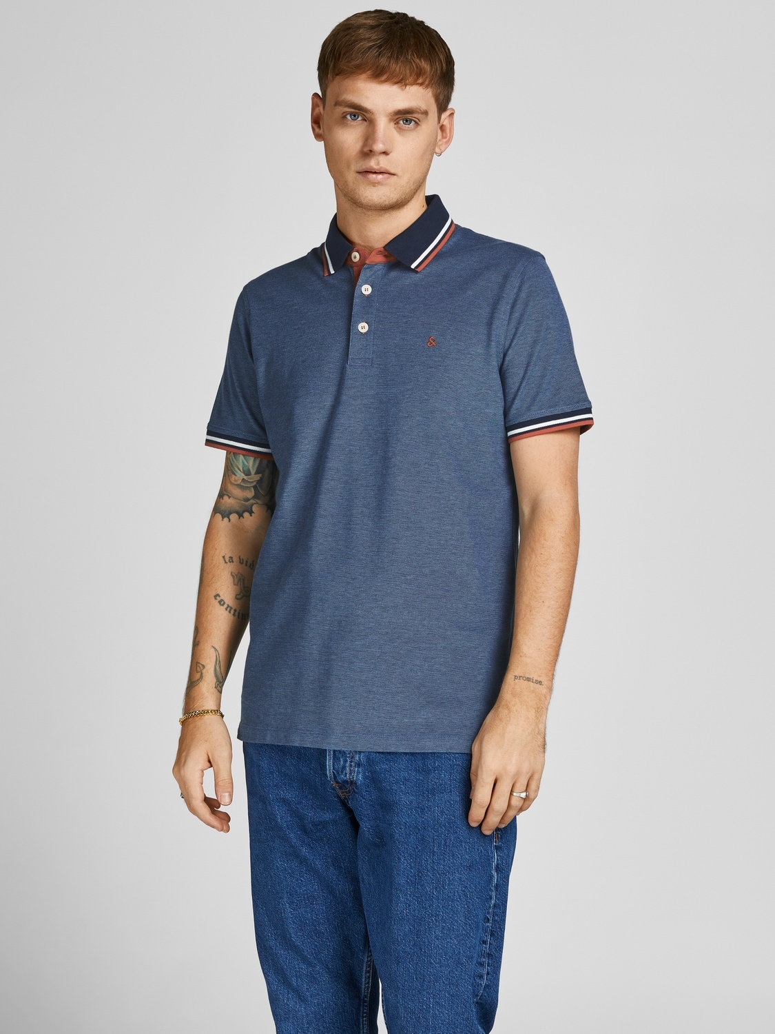 Jack & Jones Poloshirt »JJEPAULOS POLO SS 2PK MP NOOS«, (Packung, 2 tlg., 2er-Pack)