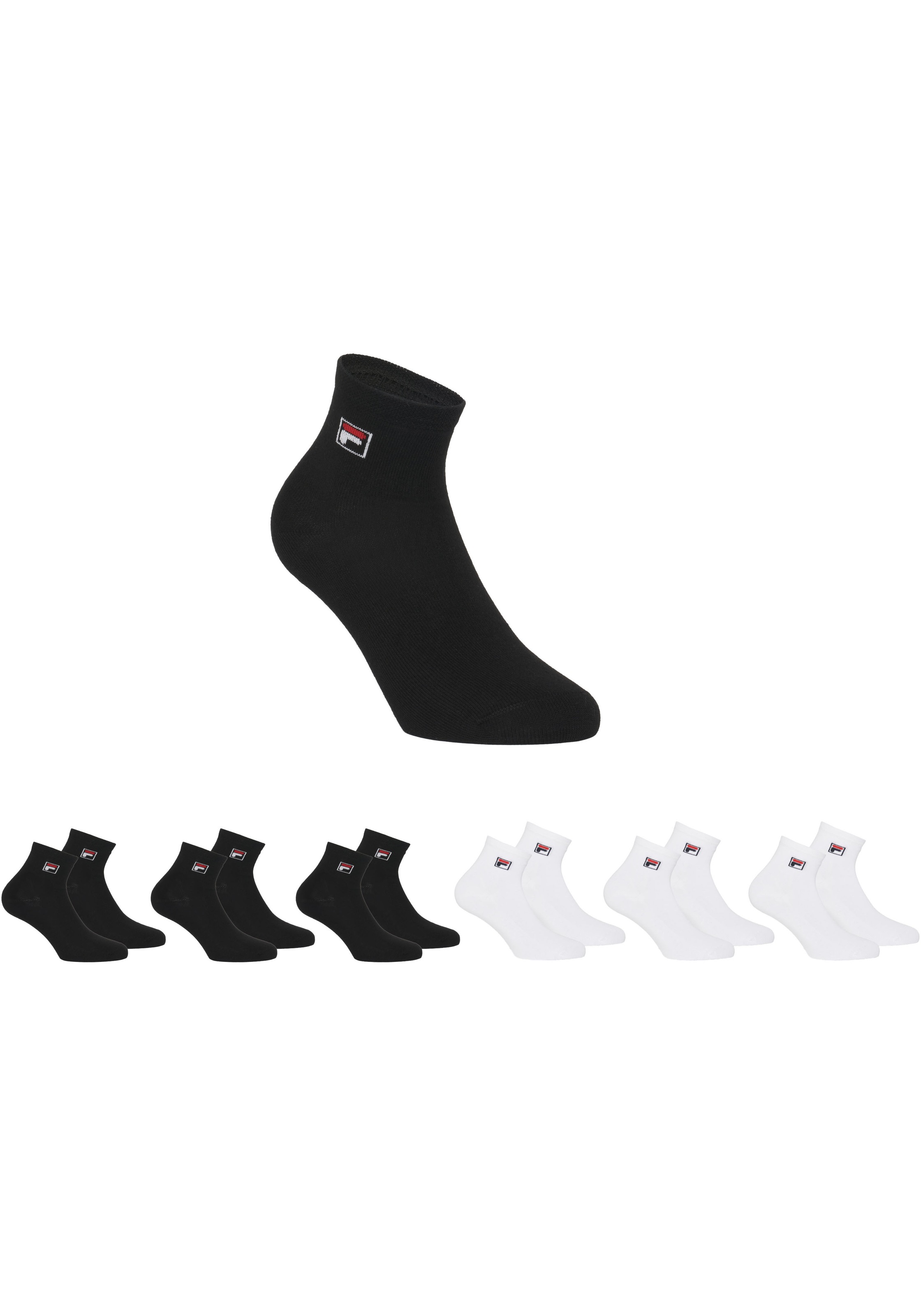 Fila Kurzsocken, (6er Pack), mit Logo-Schriftzug