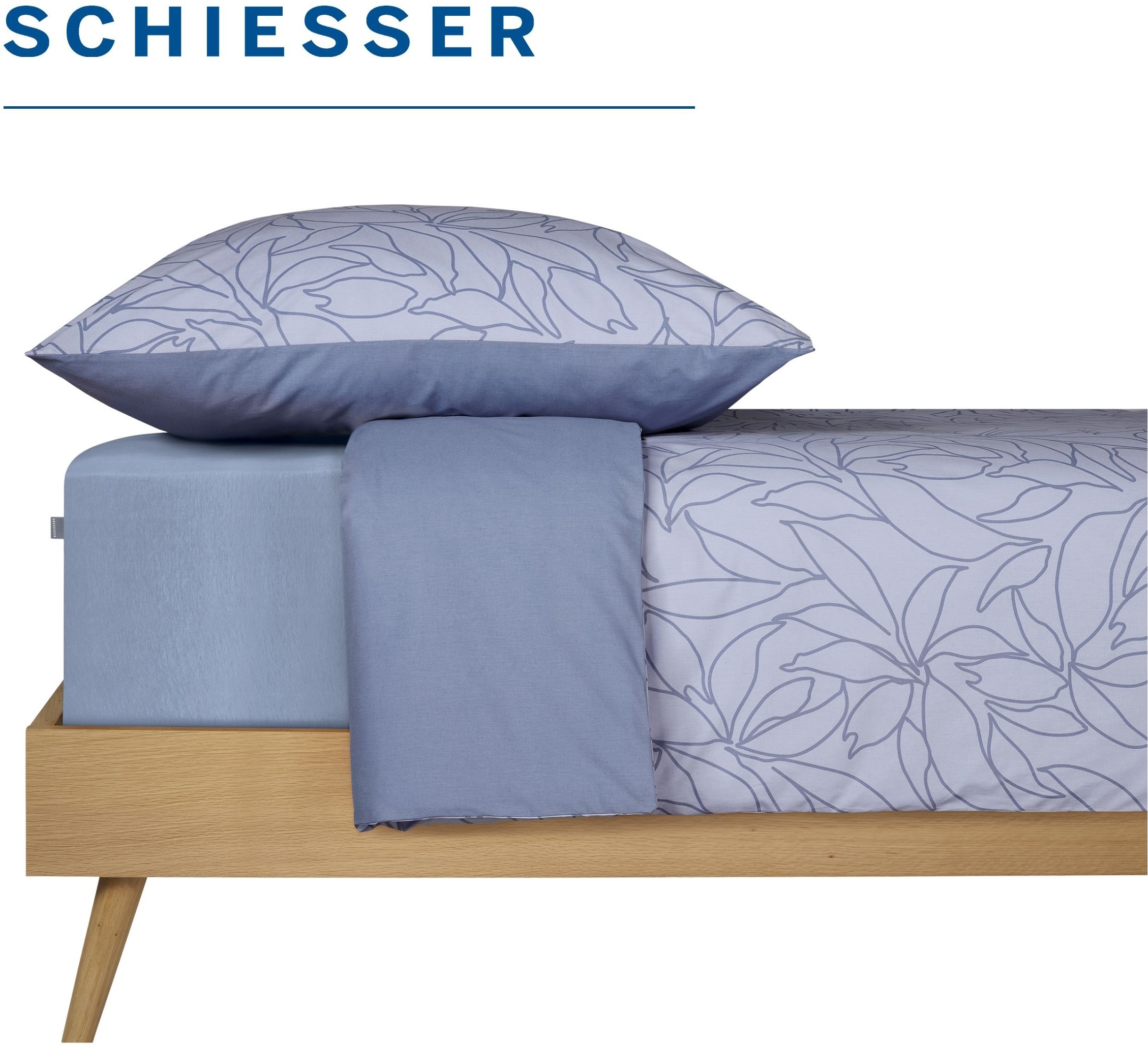 Schiesser Spannbettlaken »Jessi aus 100% Baumwolle« für Matratzen bis zu 22 cm Höhe, OEKO-TEX® MADE IN GREEN