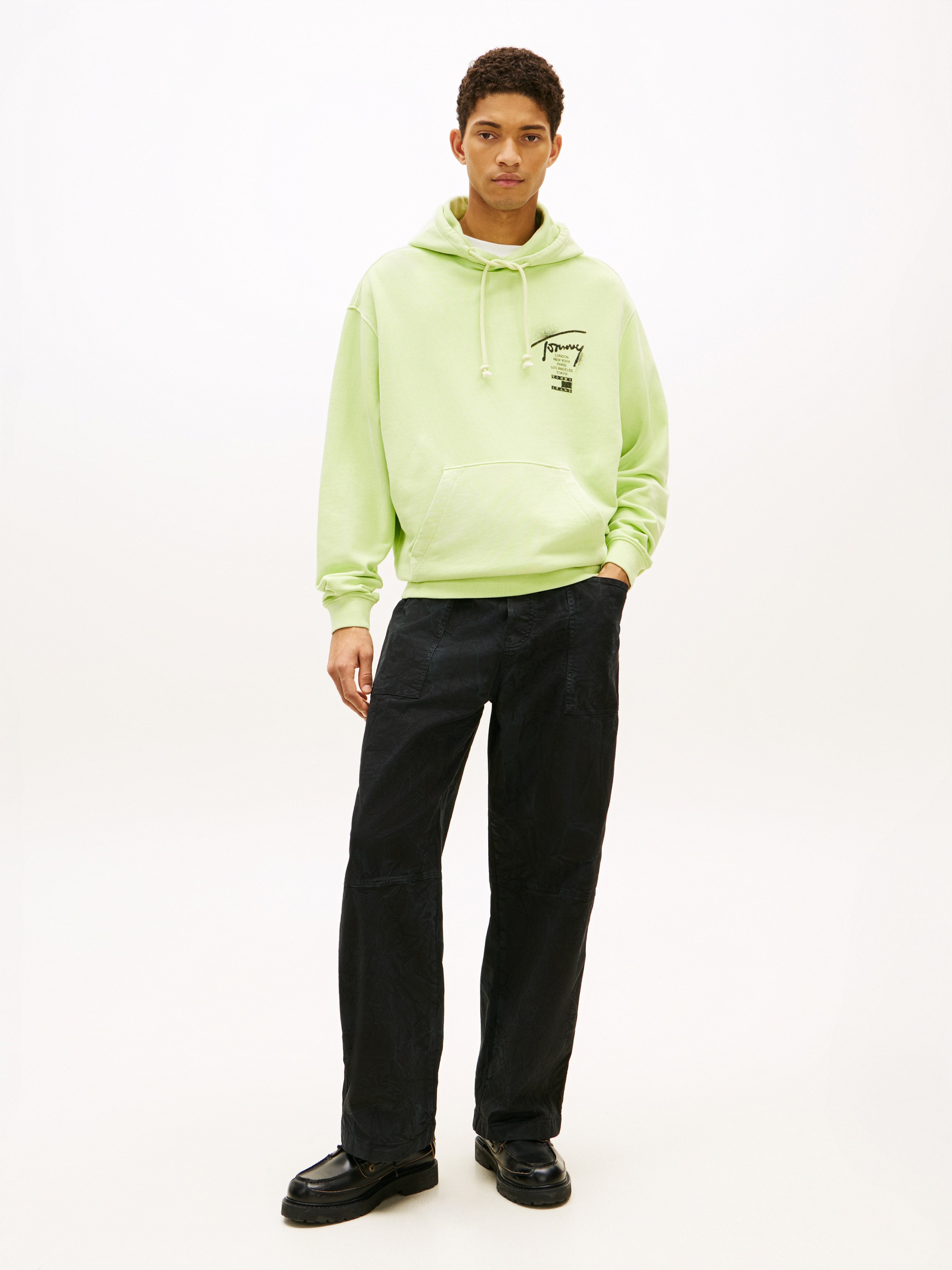 Tommy Jeans Kapuzensweatshirt »TJM RELAXED NEON SIGN«, Relaxed fit mit Kapuze
