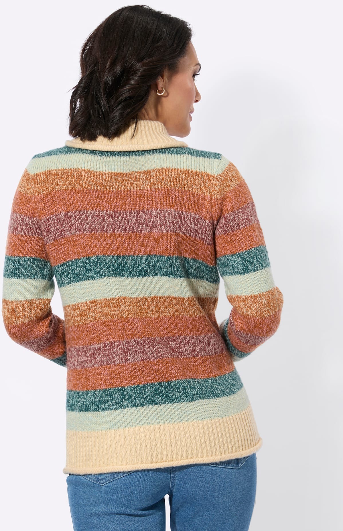 Casual Looks V-Ausschnitt-Pullover »Stehkragen-Pullover«