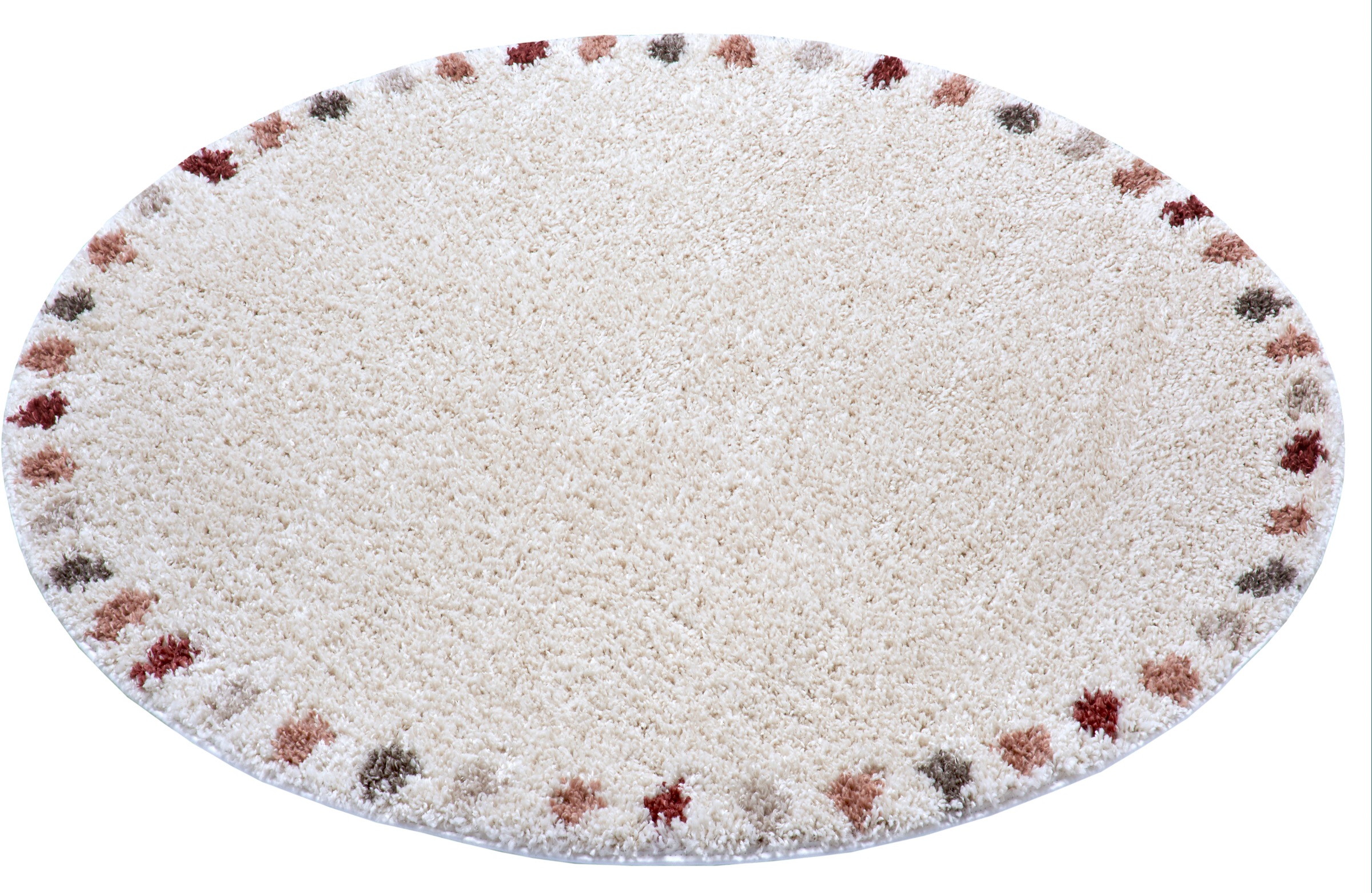 Image of MINT RUGS Hochflor-Teppich »Holy«, rund, 33 mm Höhe, Scandi Look, sehr weicher Flor, Wohnzimmer, Schlafzimmer, Arbeitszimmer, Robust, Pflegeleicht, ringsum gekettelt bei Ackermann Versand Schweiz