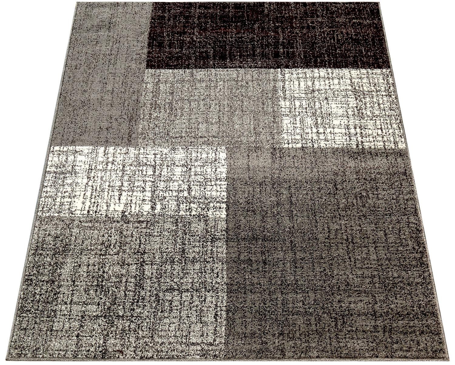 Image of Paco Home Teppich »Mondial 105«, rechteckig, 14 mm Höhe, Kurzflor, modernes Karo Muster, ideal im Wohnzimmer & Schlafzimmer bei Ackermann Versand Schweiz