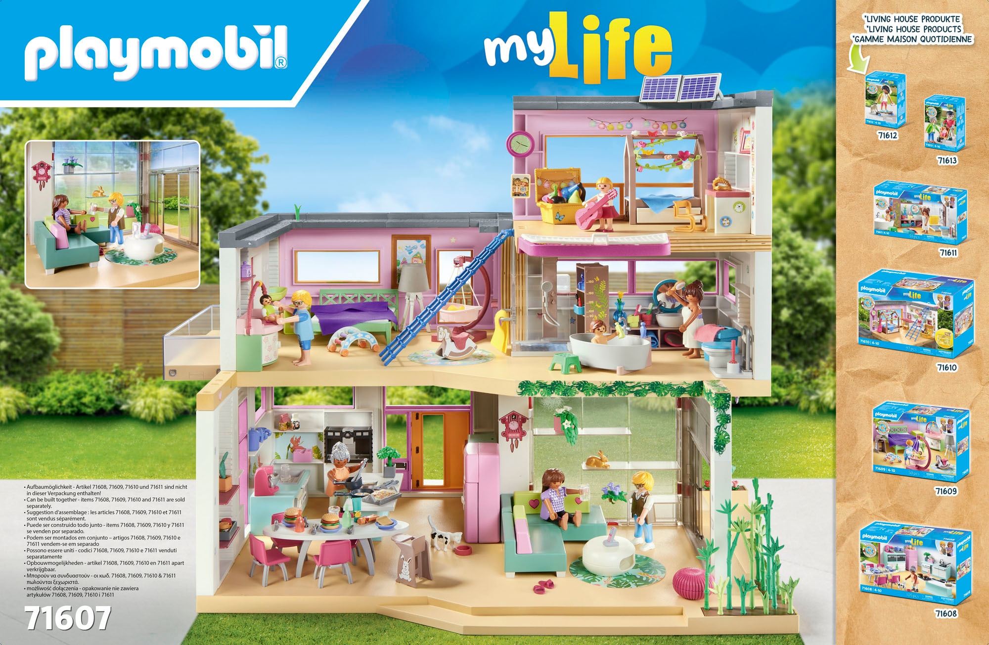 Playmobil® Jeu de construction »Wohnhaus mit Wintergarten (71607), myLife« Made in Germany