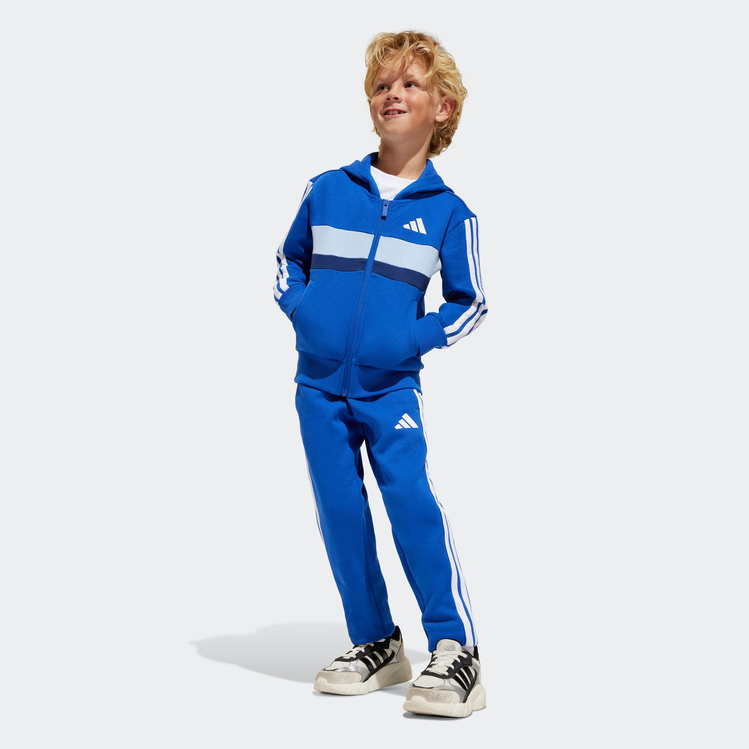 adidas Sportswear Trainingsanzug »LK 3S TIB FL TS«, (2 tlg.)