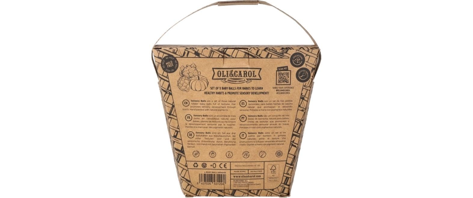   Lernspielzeug »Oli&Carol Veggie Soup Baby Sensory Balls«