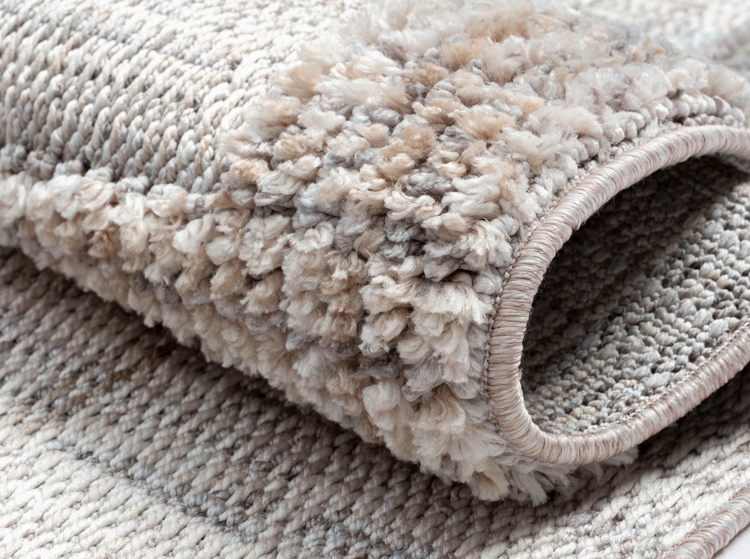 Myflair Möbel & Accessoires Tapis »Balania« Rectangulaire 15 mm Höhe Kurzflor, mit Hoch-Tief Effekt, besonders weich durch Microfaser