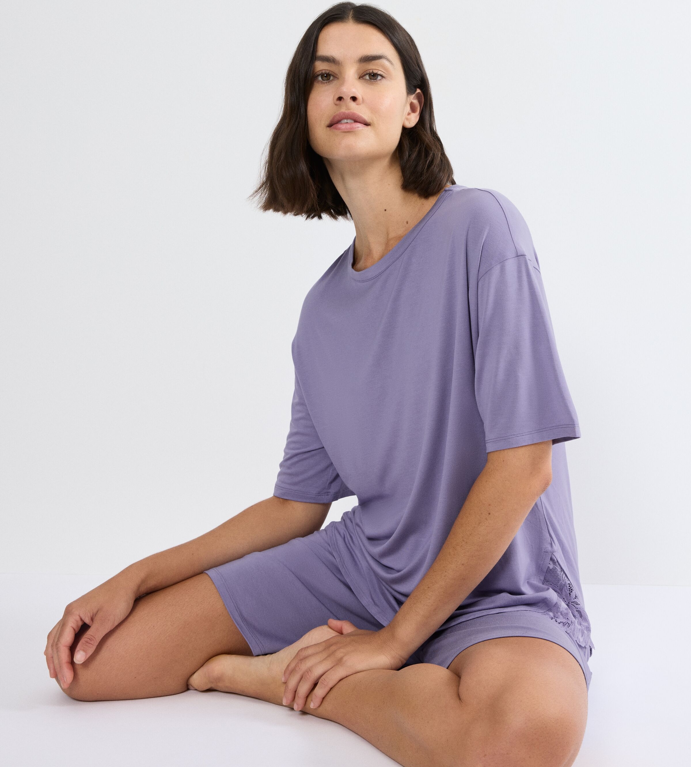 Triumph Pyjama »Timeless Sensuality PSK« 2 pièces atmungsaktiv, weich, verzierte Spitzeneinsätze