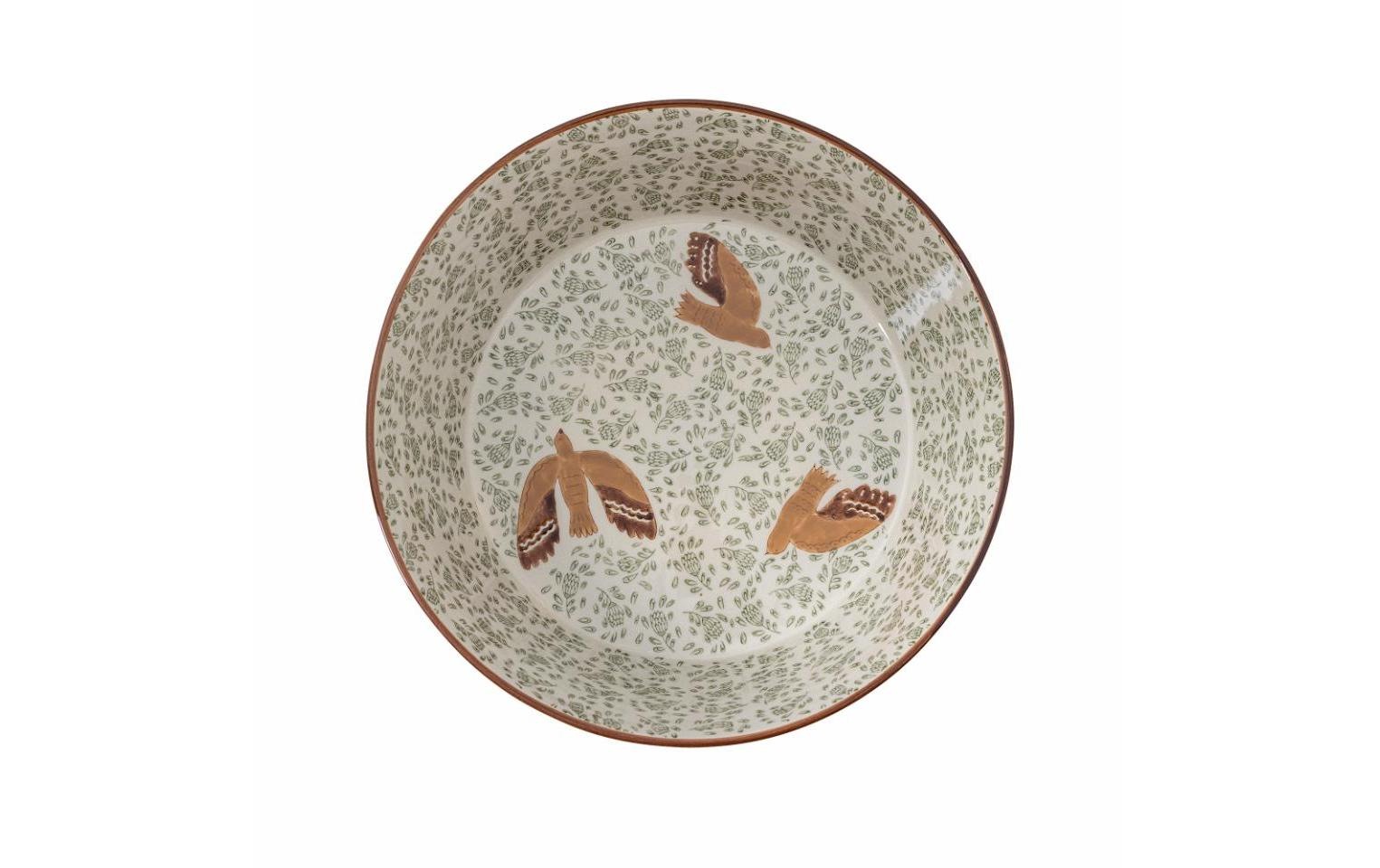 Bloomingville Coupe à dessert »Hezha, Steinzeug, 28 cm« 1