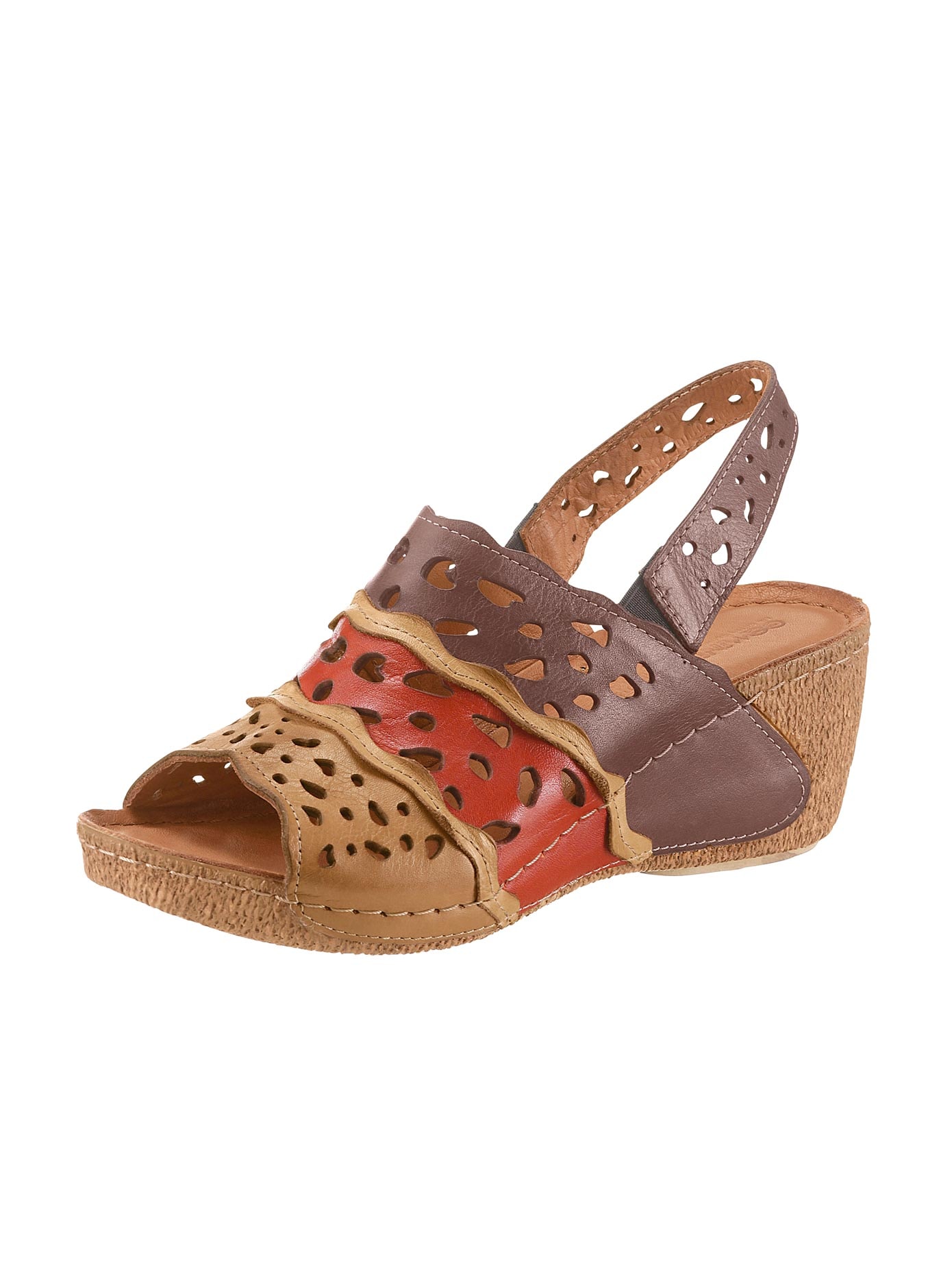 Sandalette in modisch-bunter Optik