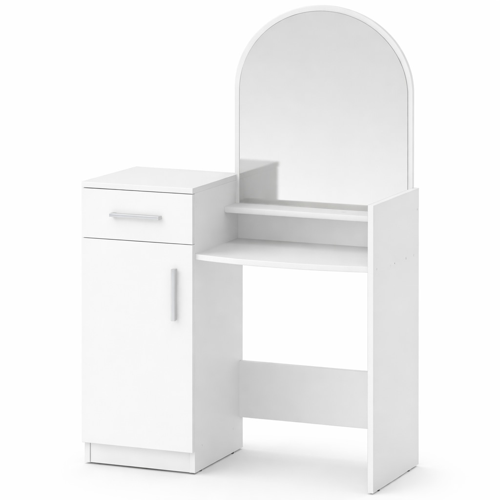 GOODproduct Coiffeuse »Trympo 1, Kosmetiktisch, Frisiertisch, Schminkkommode, Toilettentisch« Schminktisch mit Spiegel und Stauraum (1 Schublade, 1 Tür)