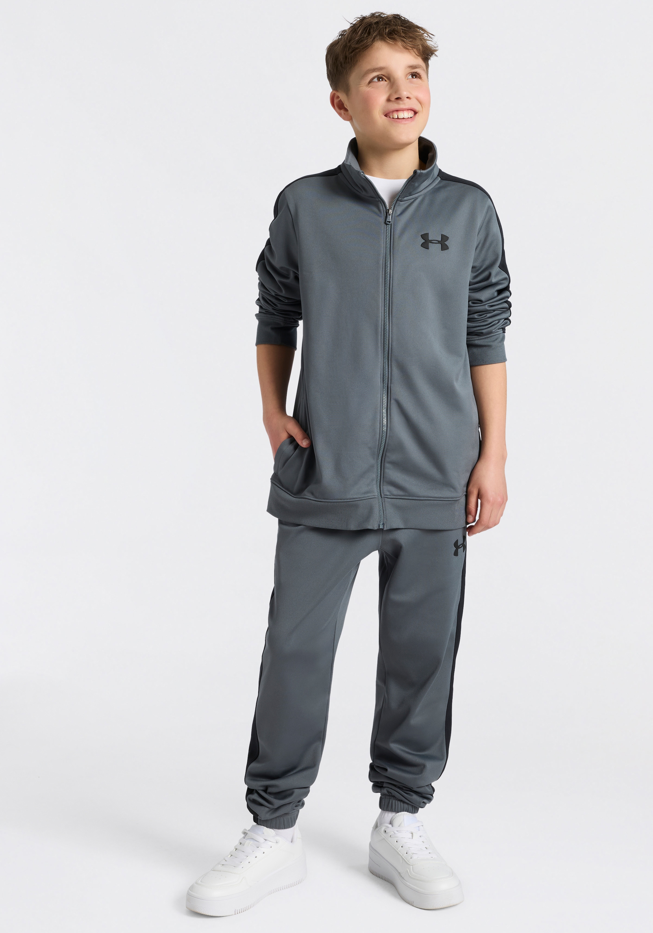 Under Armour® Combinaison d'entraînement »UA Rival Knit Track Suit« Für Kinder - Material innen weich angeraut