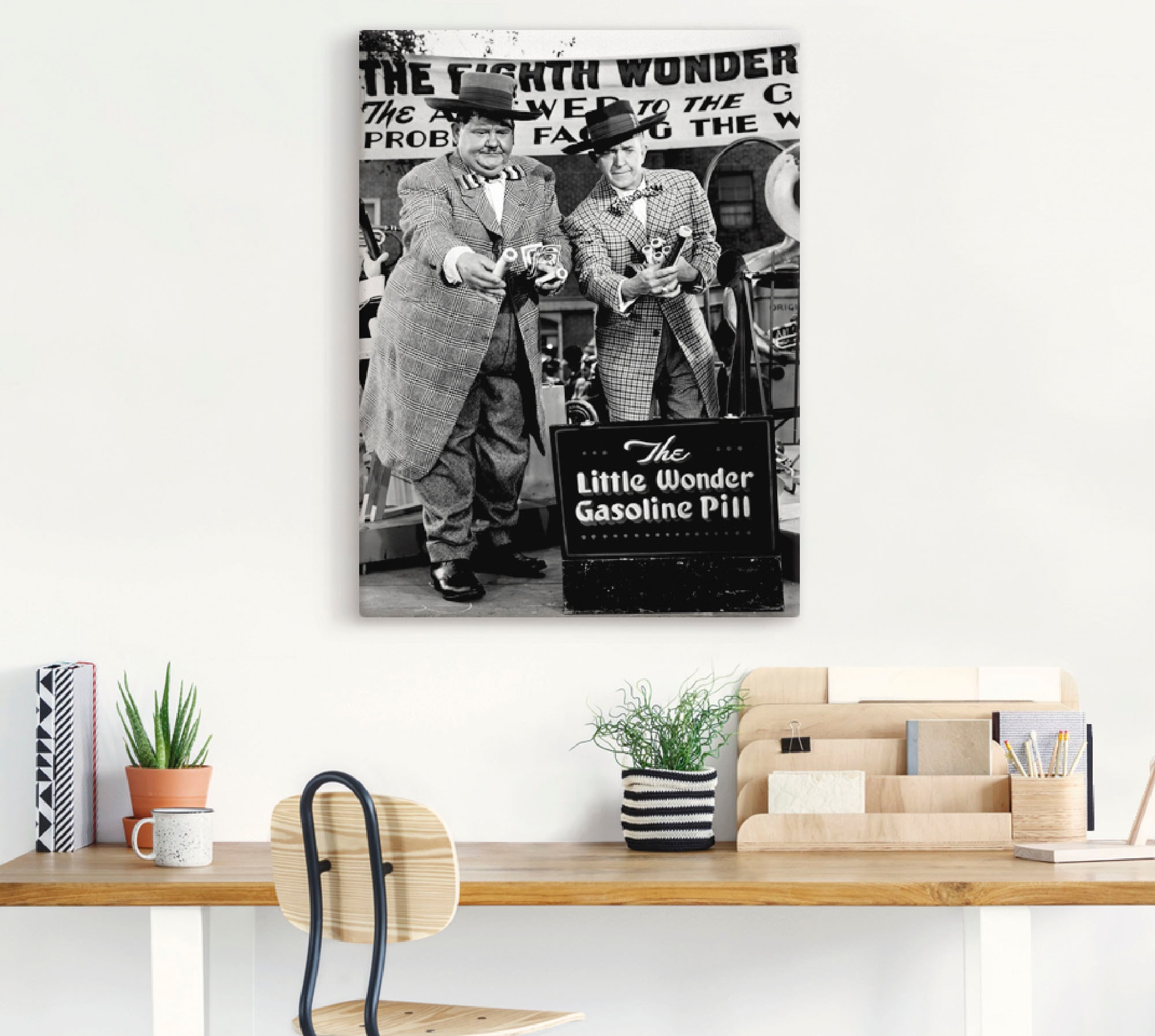Artland Wandbild »Dick und Doof und die Wunderpille, 1943«, Stars, (1 St.), als Leinwandbild, Poster, Wandaufkleber in verschied. Grössen