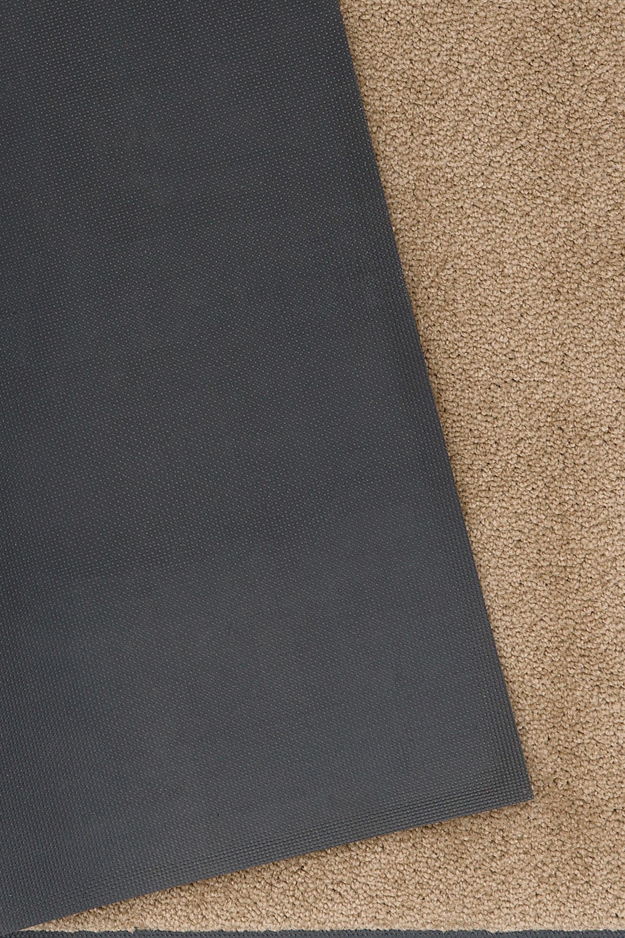 my home Fussmatte »Lavea«, rechteckig, 9 mm Höhe, Schmutzfangmatte, Uni-Farben, In- und Outdoor-Teppich, waschbar