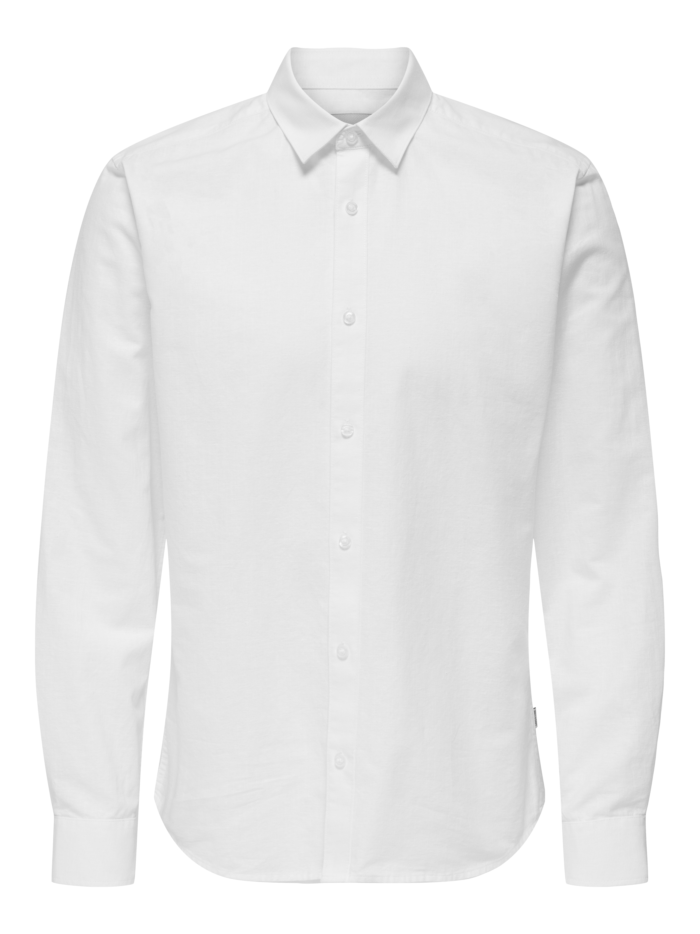 Image of ONLY & SONS Langarmhemd "ONSCANTLEY LIFE LS SOLID LINEN SHIR OTL"