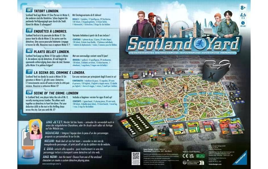 Ravensburger Spiel »Scotland Yard«, Sprache: Deutsch; Französisch; Italienisch