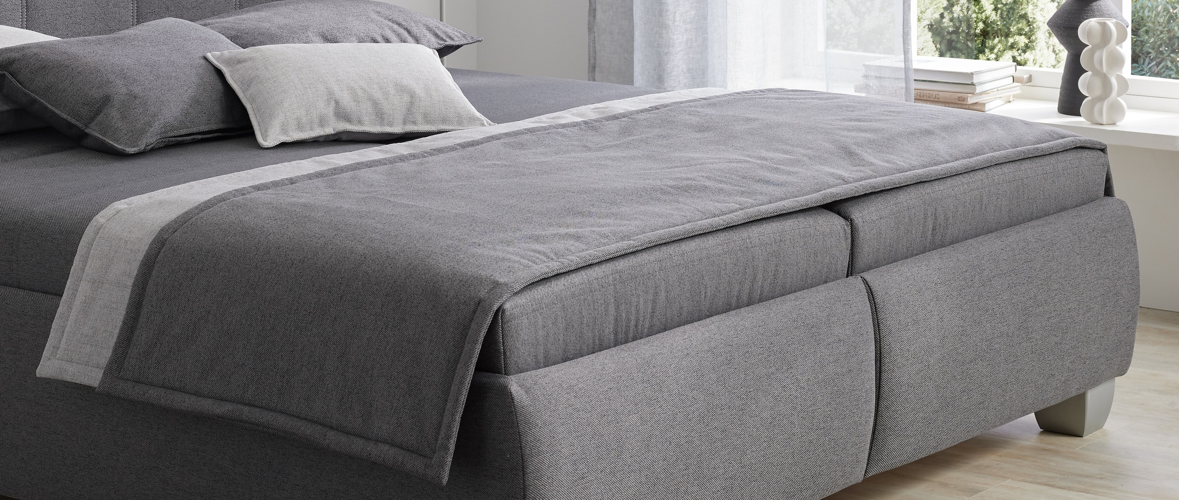 hapo Couvre-lit »Clara, Plaid« beidseitig Stoff mit Vliesswatte versteppt