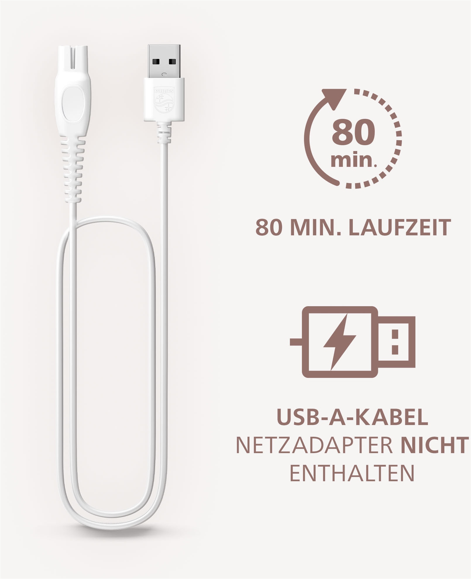 Philips Rasoirs électriques »Lady Shaver Series 6000« 3 cuis Aufsätze kabelloser Rasierer, nass und trocken, inkl. Trimmeraufsatz