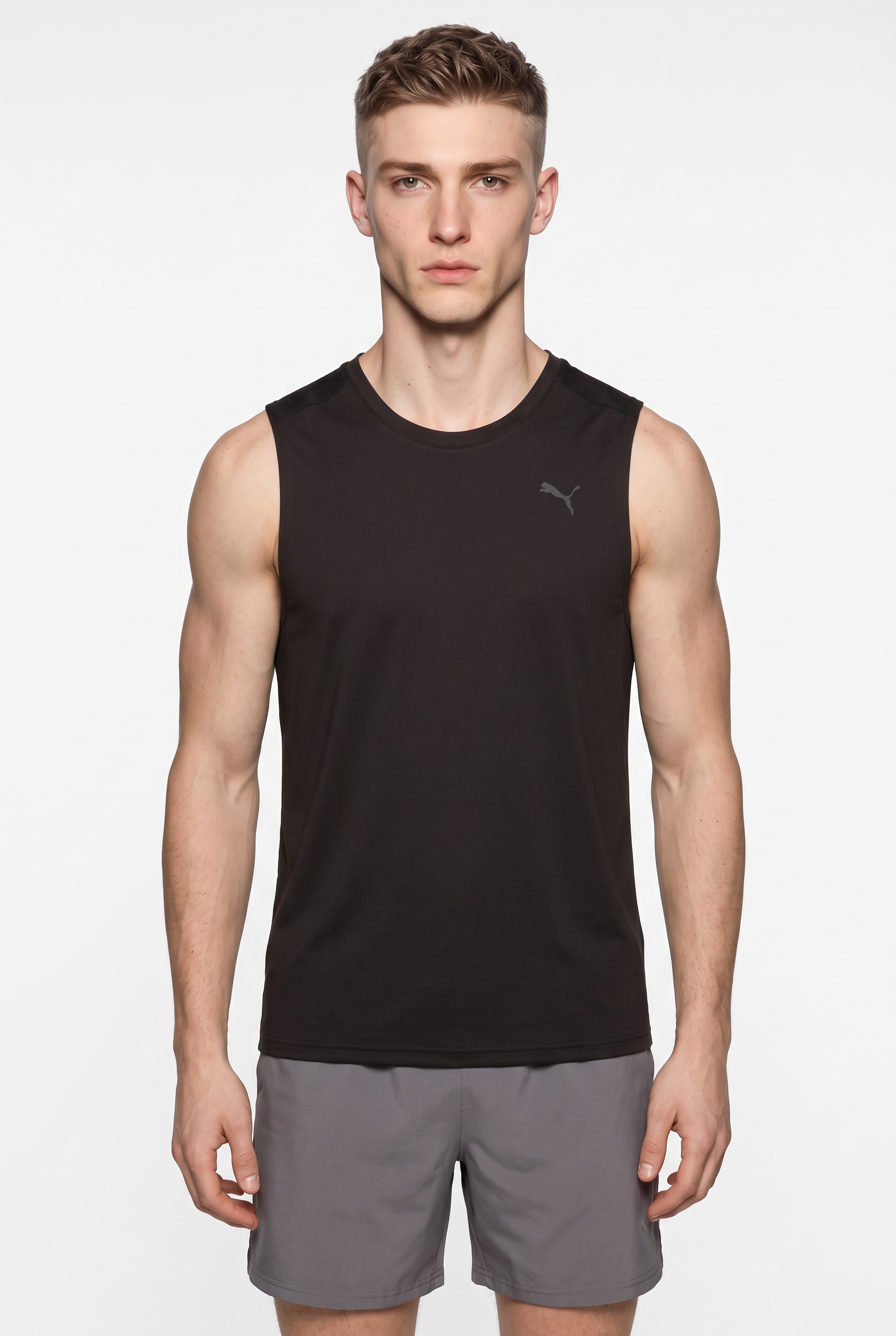 PUMA Débardeur »M PWRTRAIN SLEEVELESS TEE« débardeur d’entraînement, sans manches, col rond