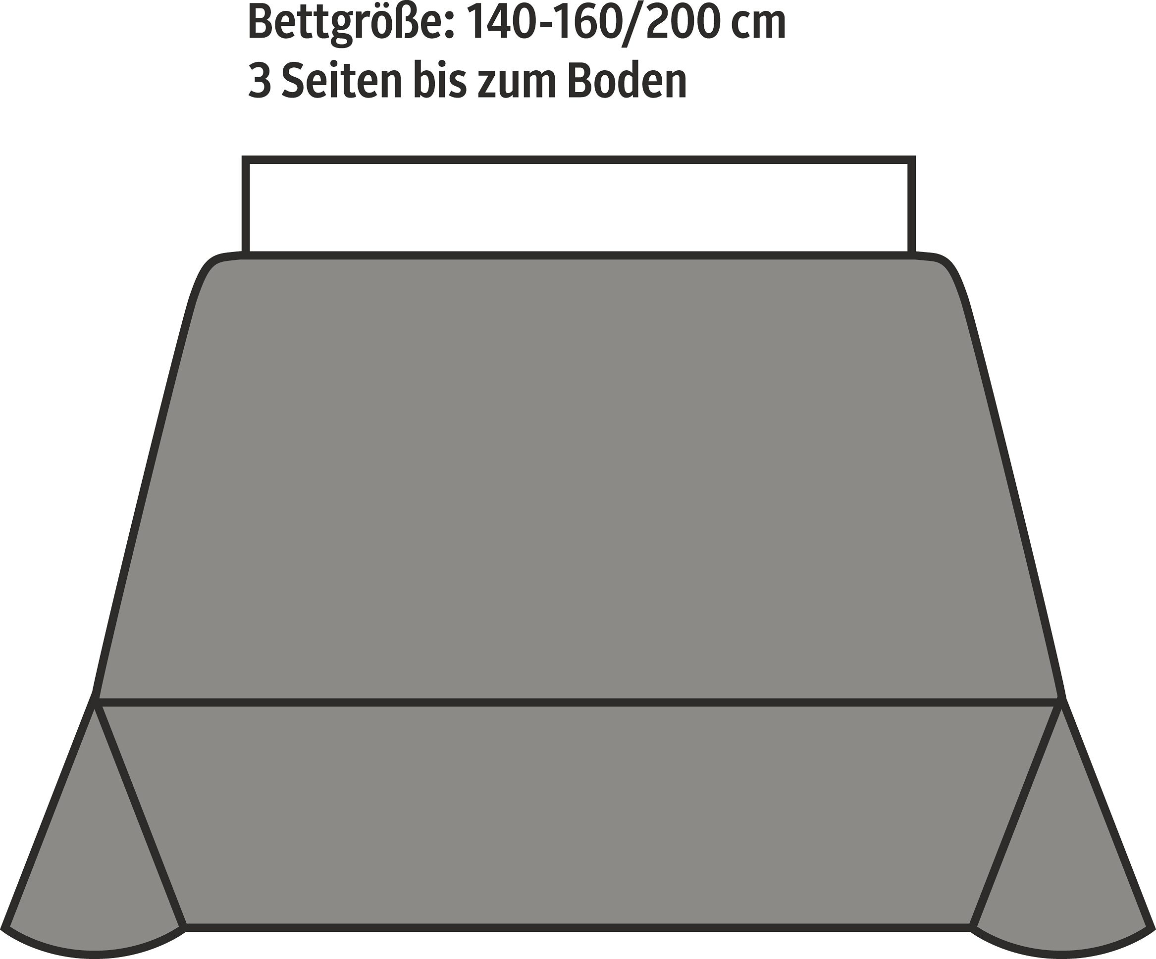 my home Tagesdecke »Mira«, leichte Tagesdecke aus 100% Baumwolle, uni Überwurf, ohne Füllung