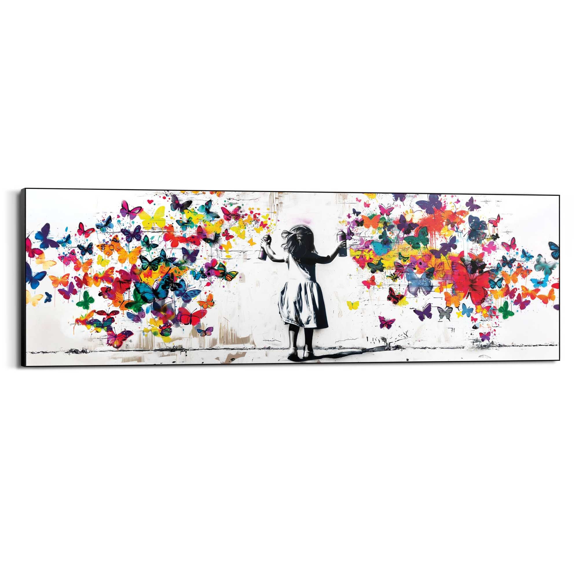Image of Reinders Wandbild "Wolke von Schmetterlingen" Kinderzimmer - Mädchen - Mehrfarbig - MDF - Street Art - 156x52 cm