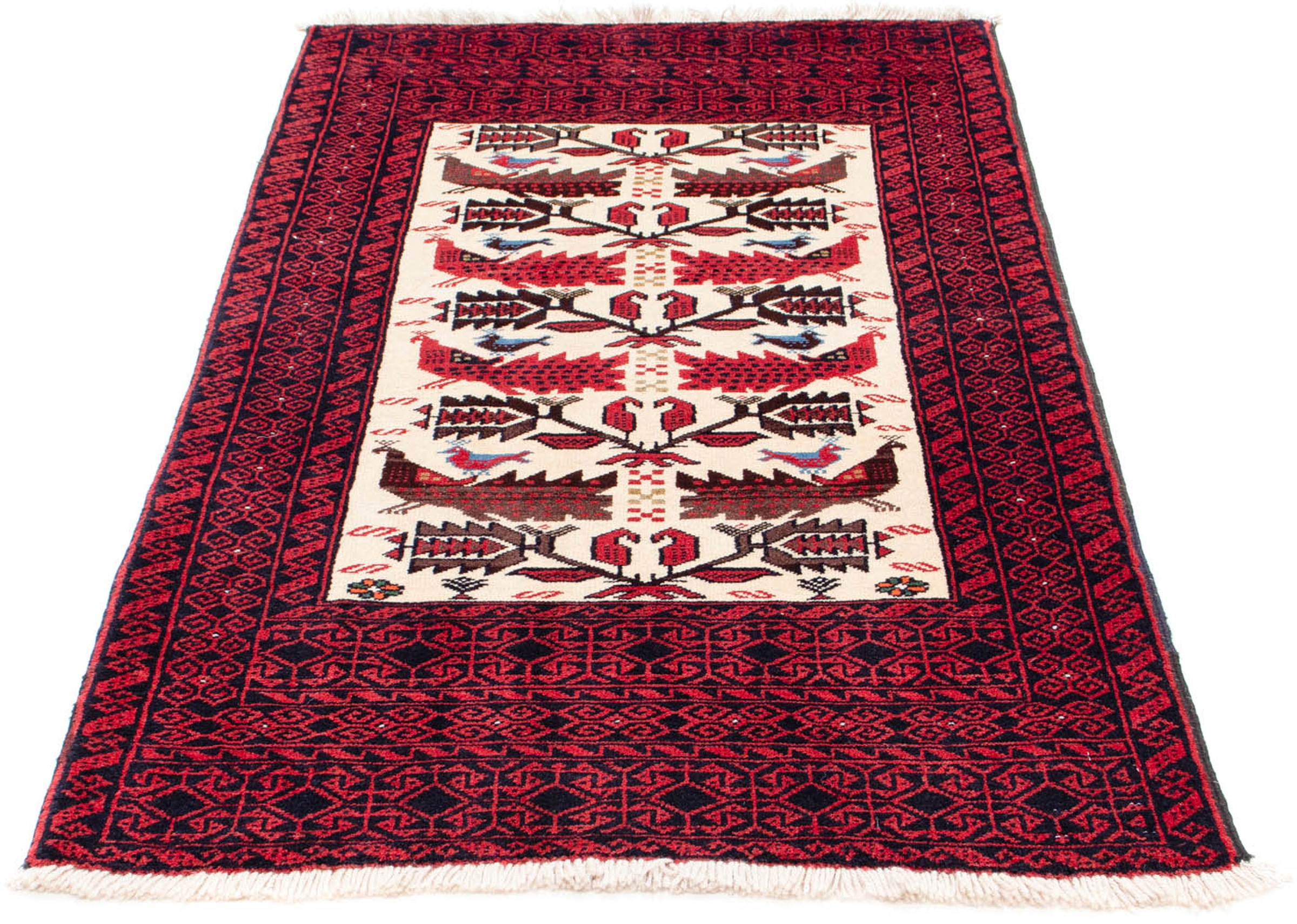 Image of morgenland Orientteppich »Belutsch - 167 x 92 cm - beige«, rechteckig, 8 mm Höhe, Wohnzimmer, Handgeknüpft, Einzelstück mit Zertifikat bei Ackermann Versand Schweiz