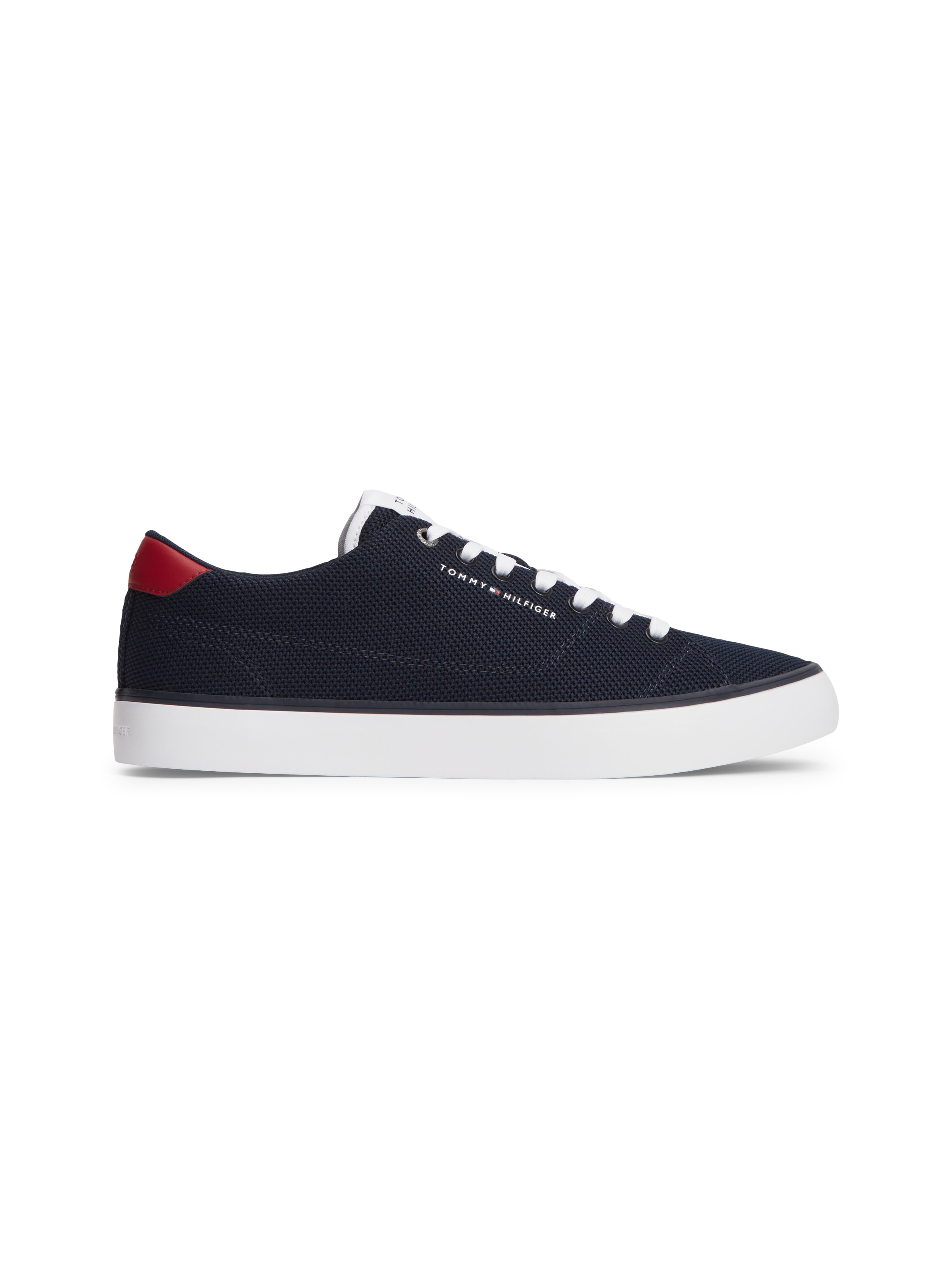 Tommy Hilfiger Sneaker »TH HI VULC CORE LOW SUMMER MESH«  Freizeitschuh, Halbschuh, Schnürschuh mit Kontrastbesätzen