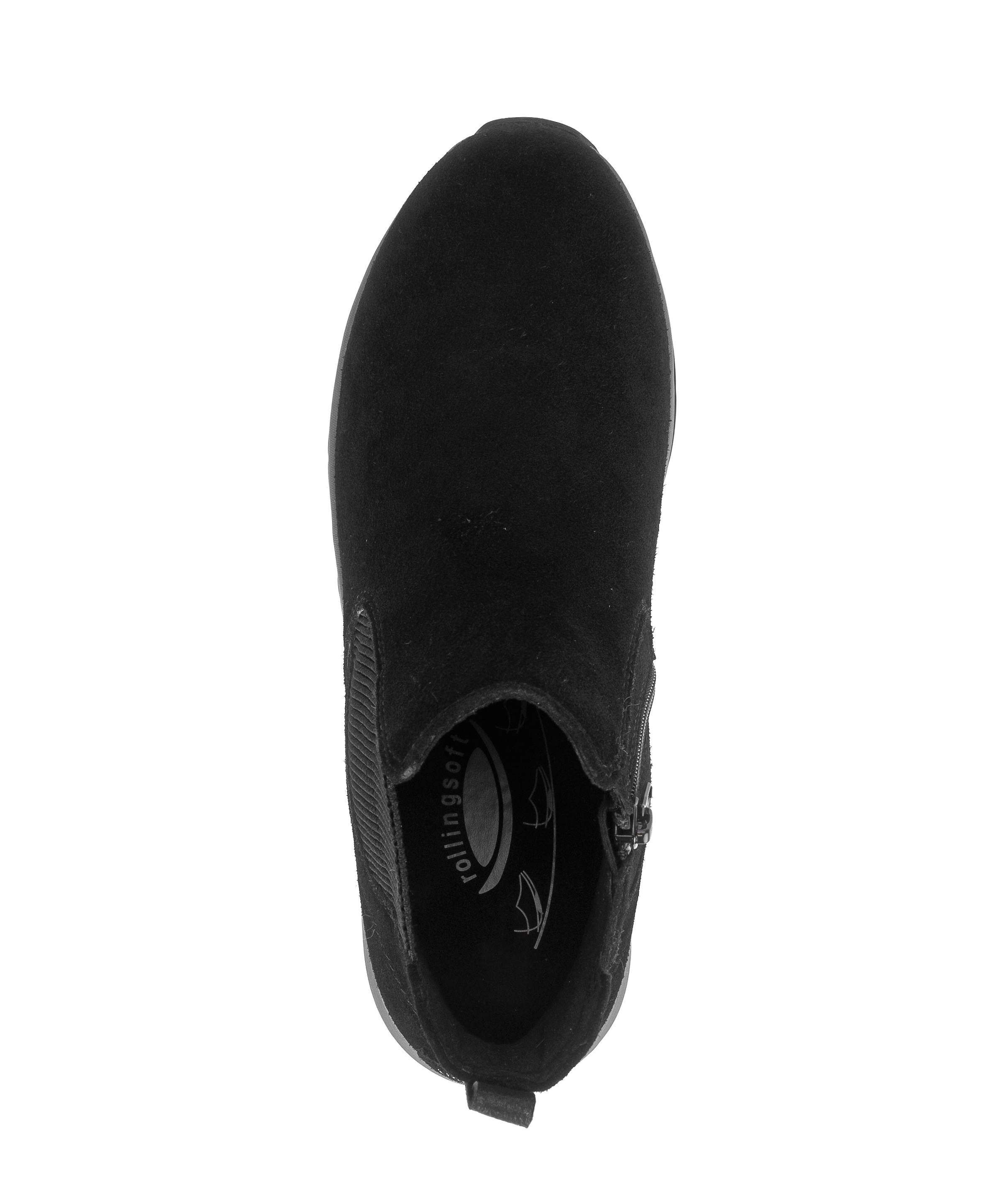 rollingsoft Chelseaboots  Keilabsatz, Stiefelette mit Stretcheinsatz an der Aussenseite