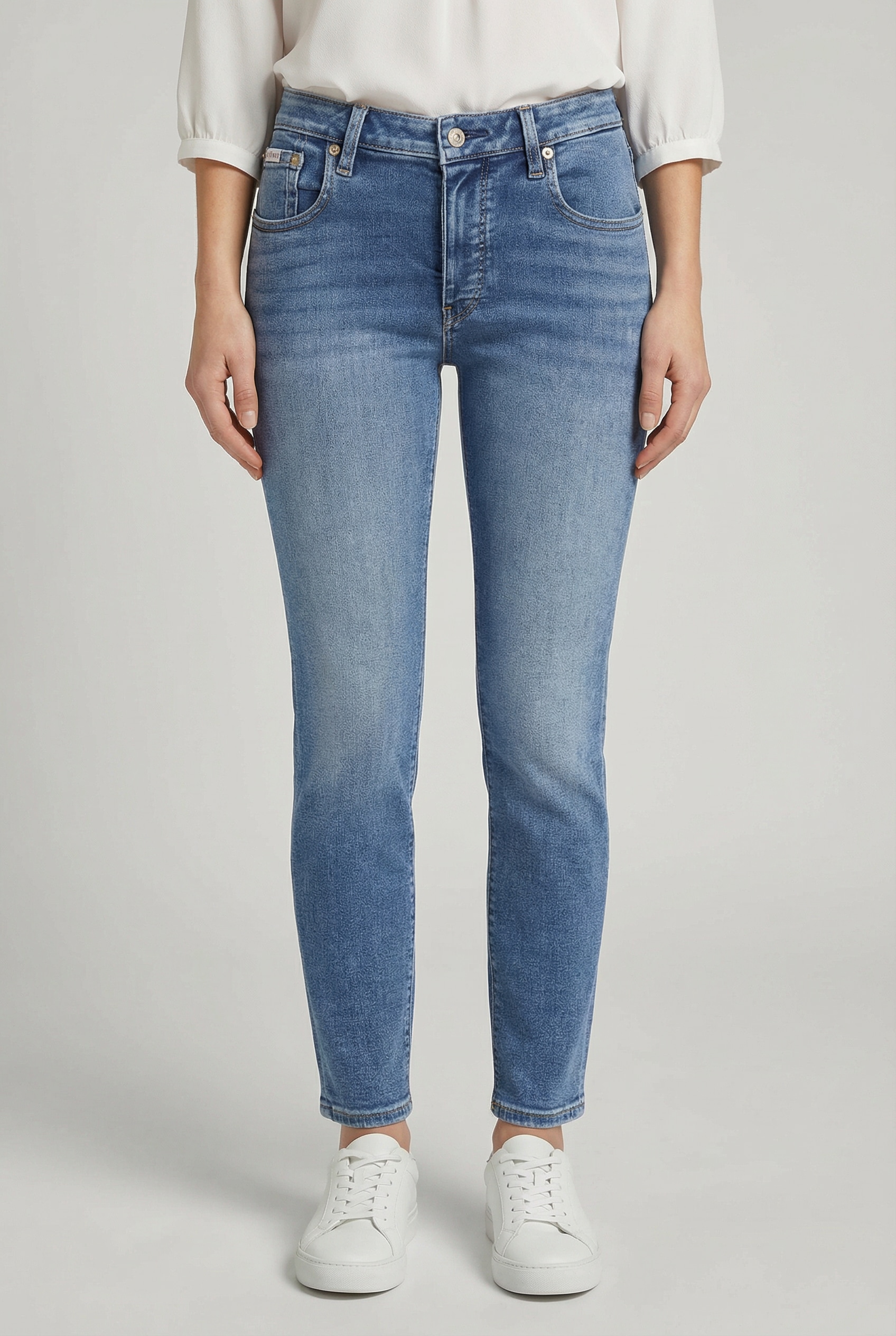 Image of Calvin Klein Jeans Skinny-fit-Jeans "MID RISE SKINNY" Mit Gürtelschlaufen
