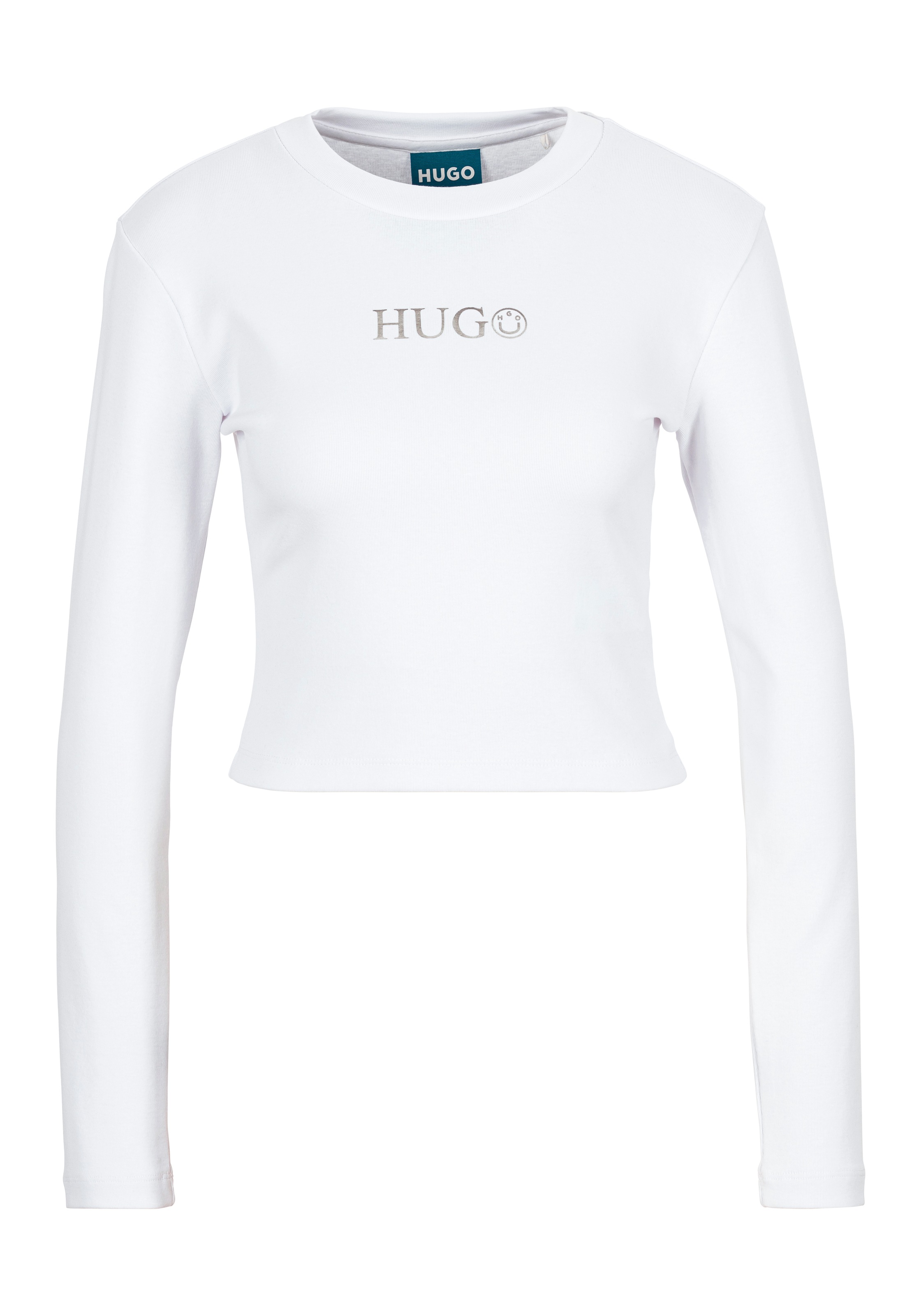 Image of HUGO Langarmshirt "Della" mit Rundhalsausschnitt
